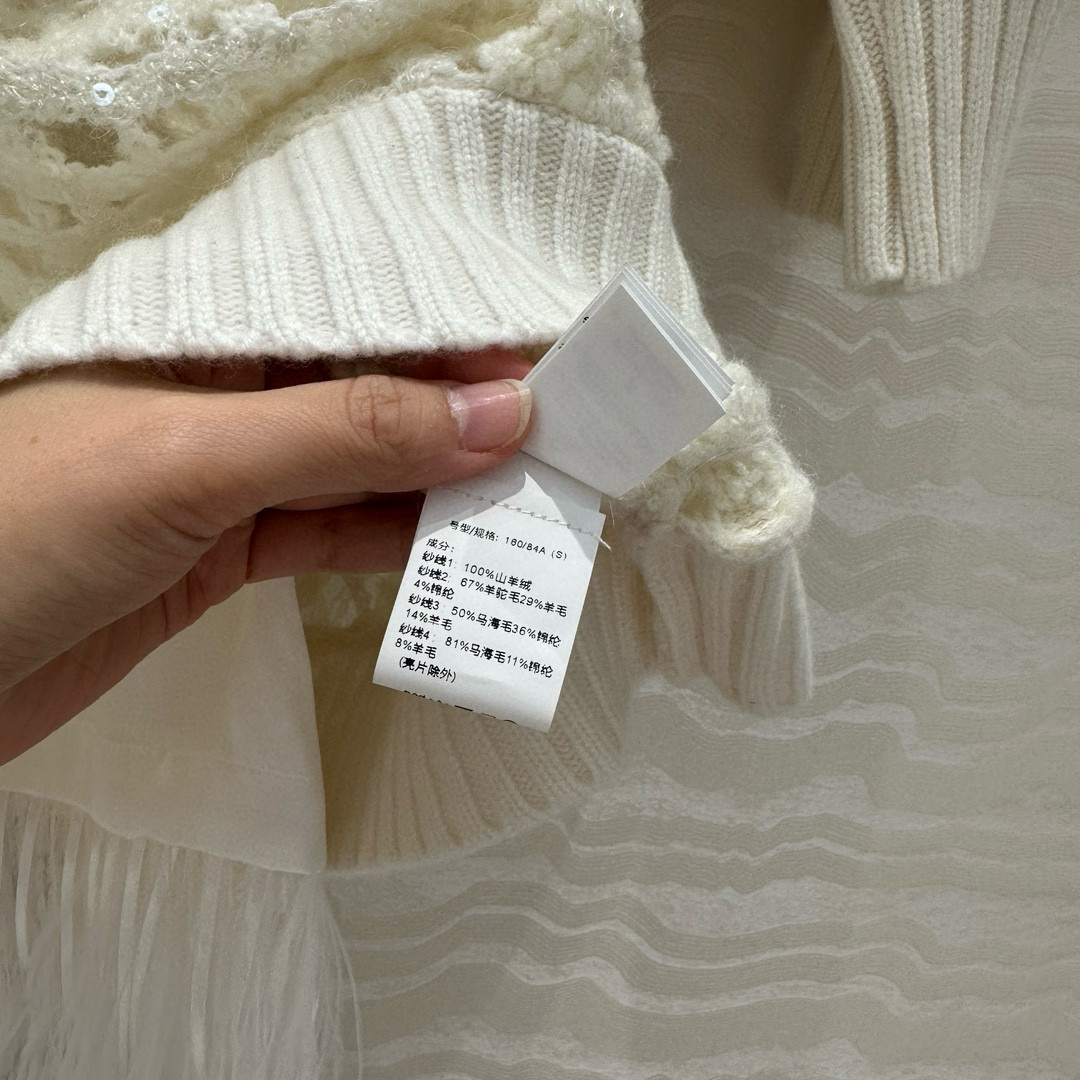 Brunello Cucinelli 브루넬로 쿠치넬리 시퀸 레이스 니트 원피스 20