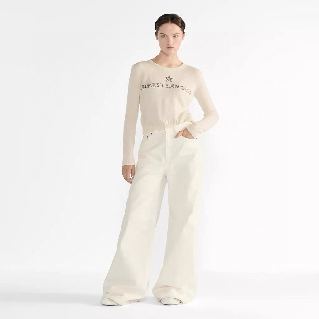 Dior 크리스찬 디올 스타 로고 자수 니트 스웨터 1