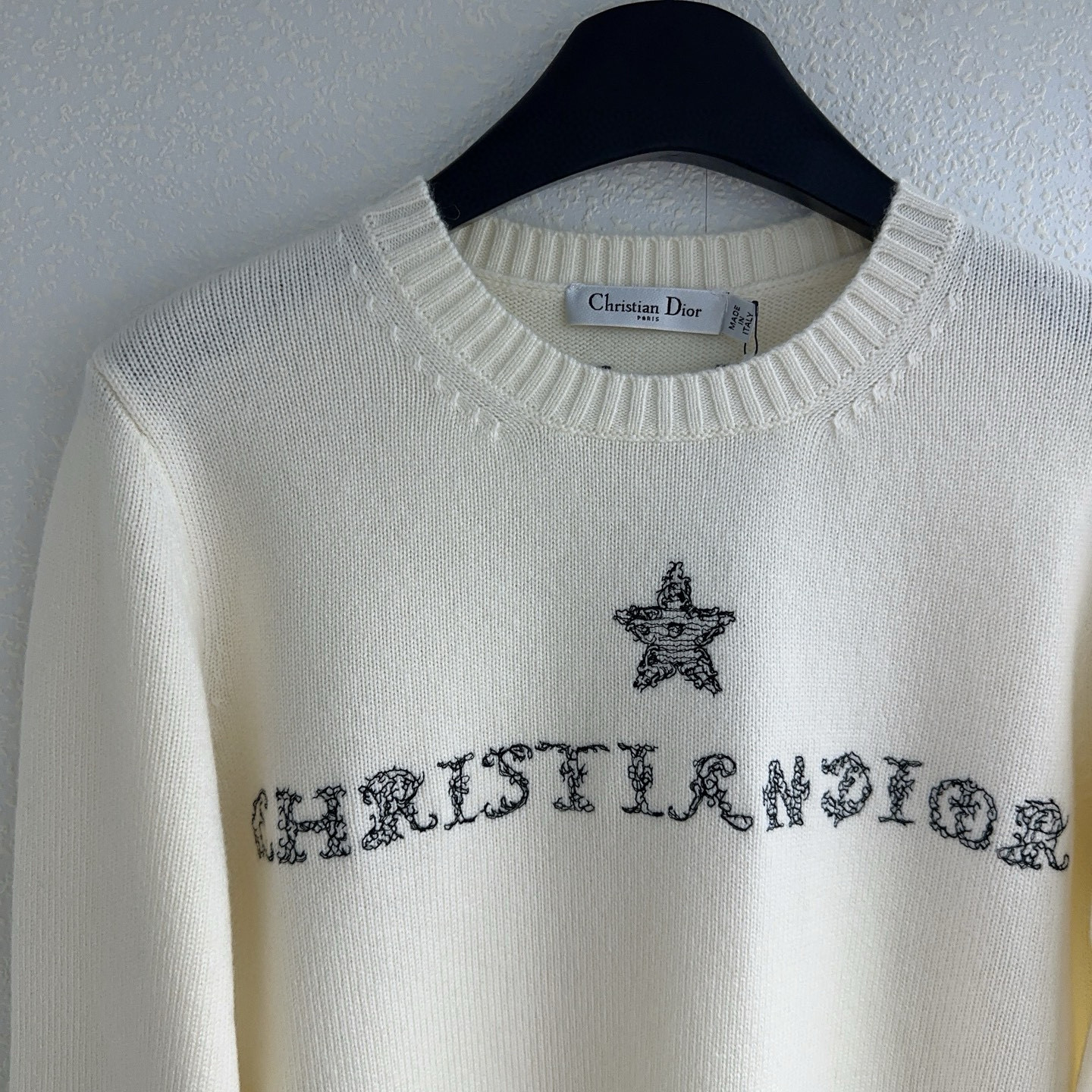 Dior 크리스찬 디올 스타 로고 자수 니트 스웨터 12