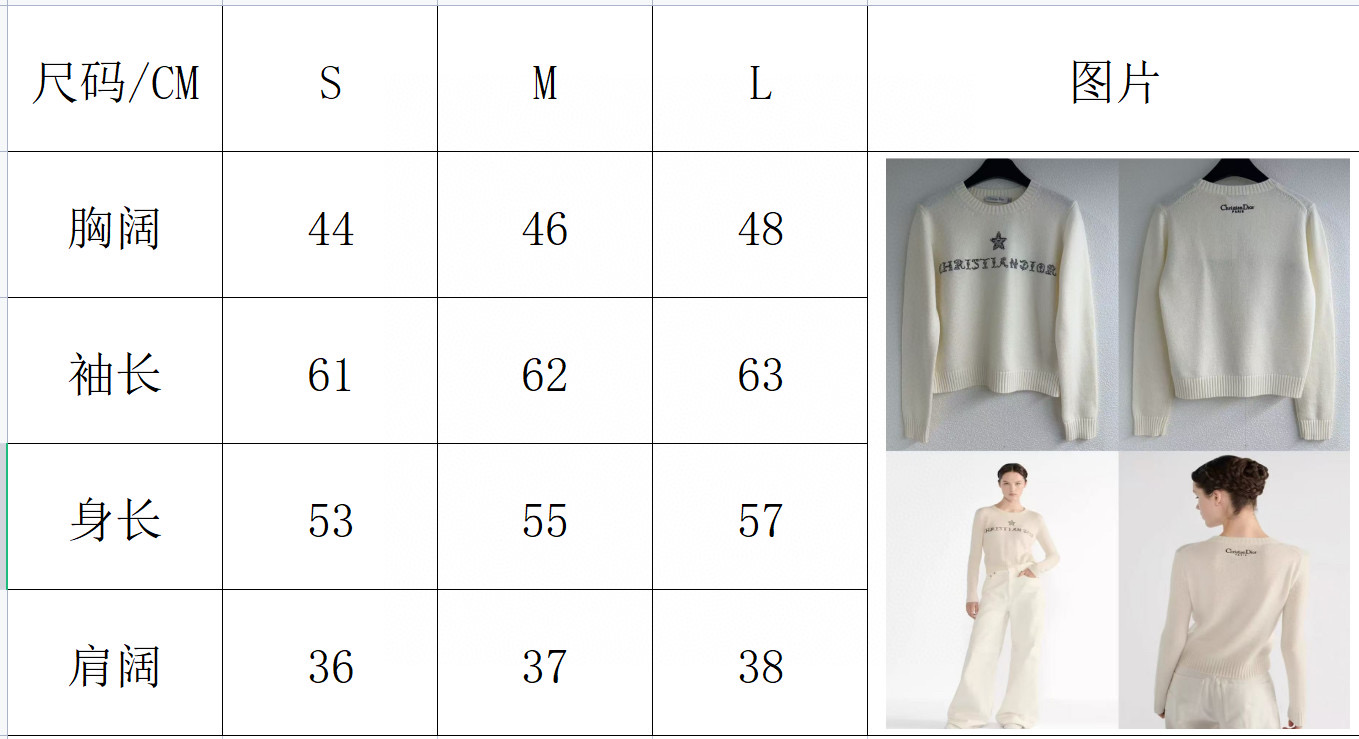 Dior 크리스찬 디올 스타 로고 자수 니트 스웨터 15