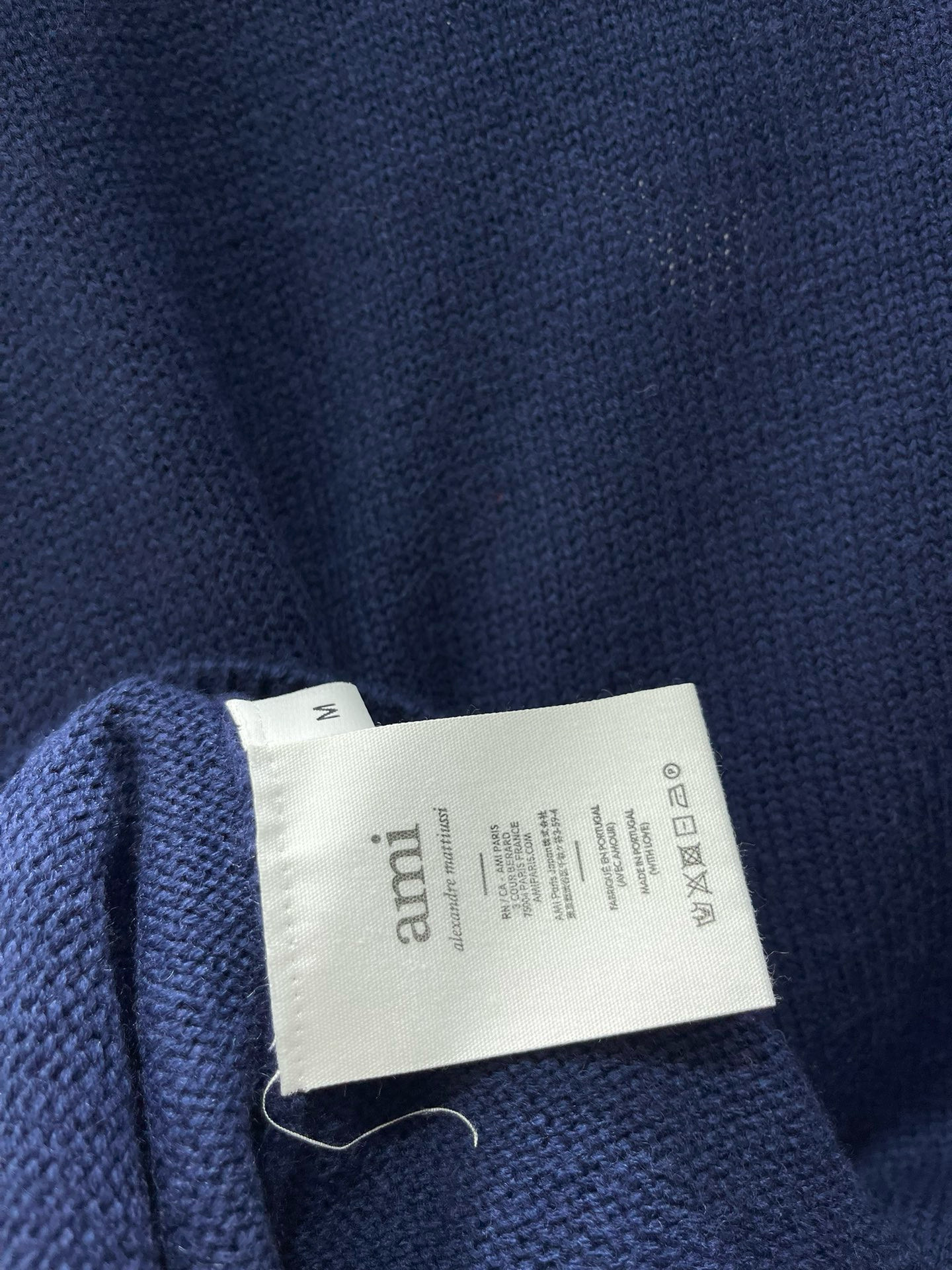 AMI 하트 A 로고 브이넥 니트 가디건 16