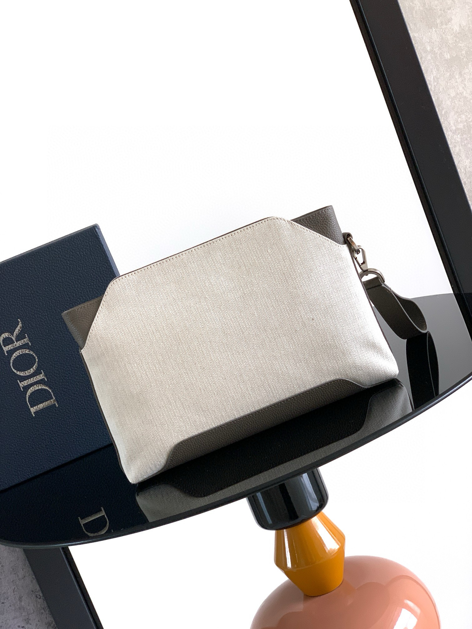 Dior Normandie A5 디올 노르망디 A5 삼각형 남성 클러치백 4