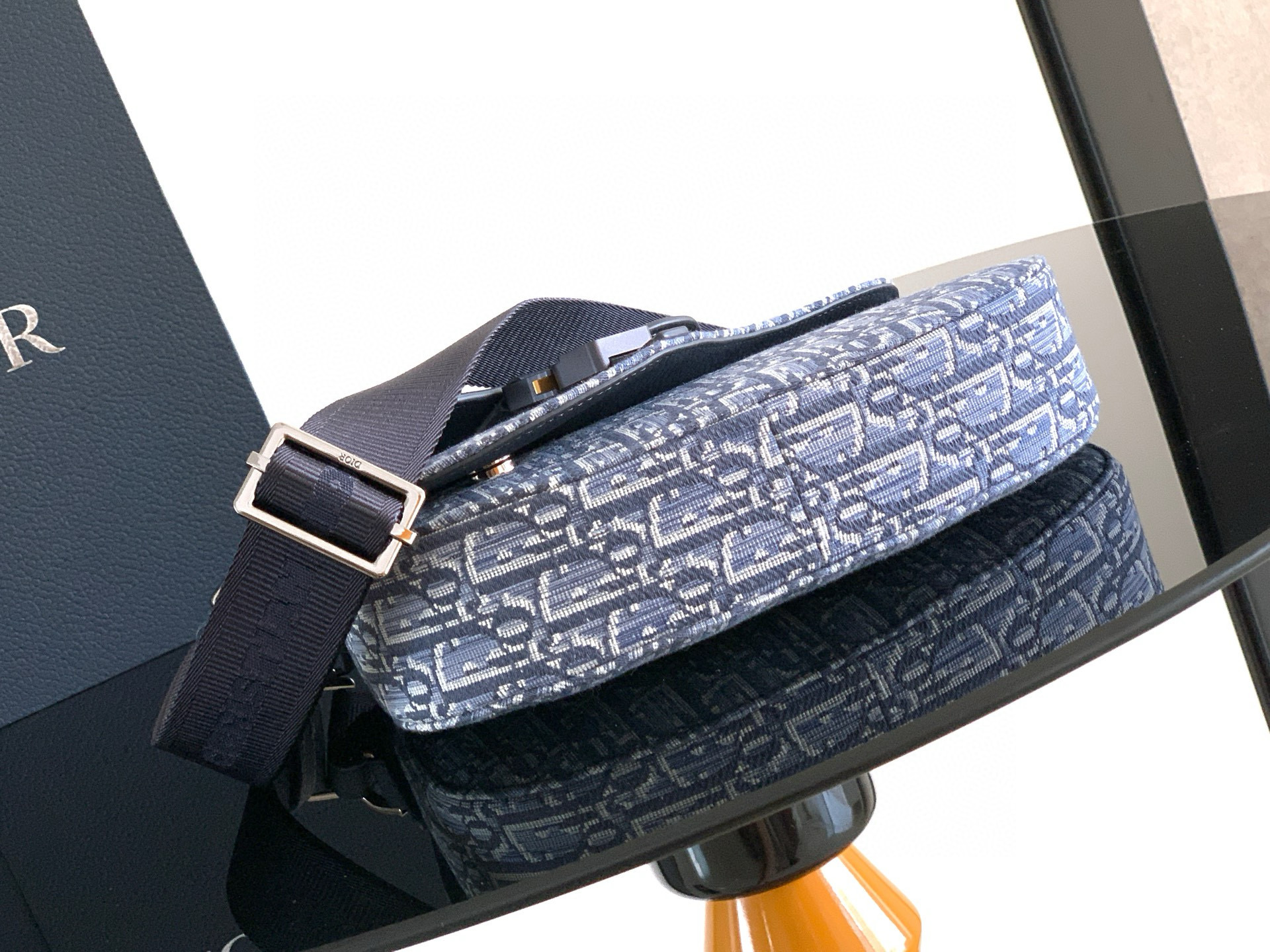 Dior 디올 오블리크 캔버스 남성 마그네틱 새들백 5