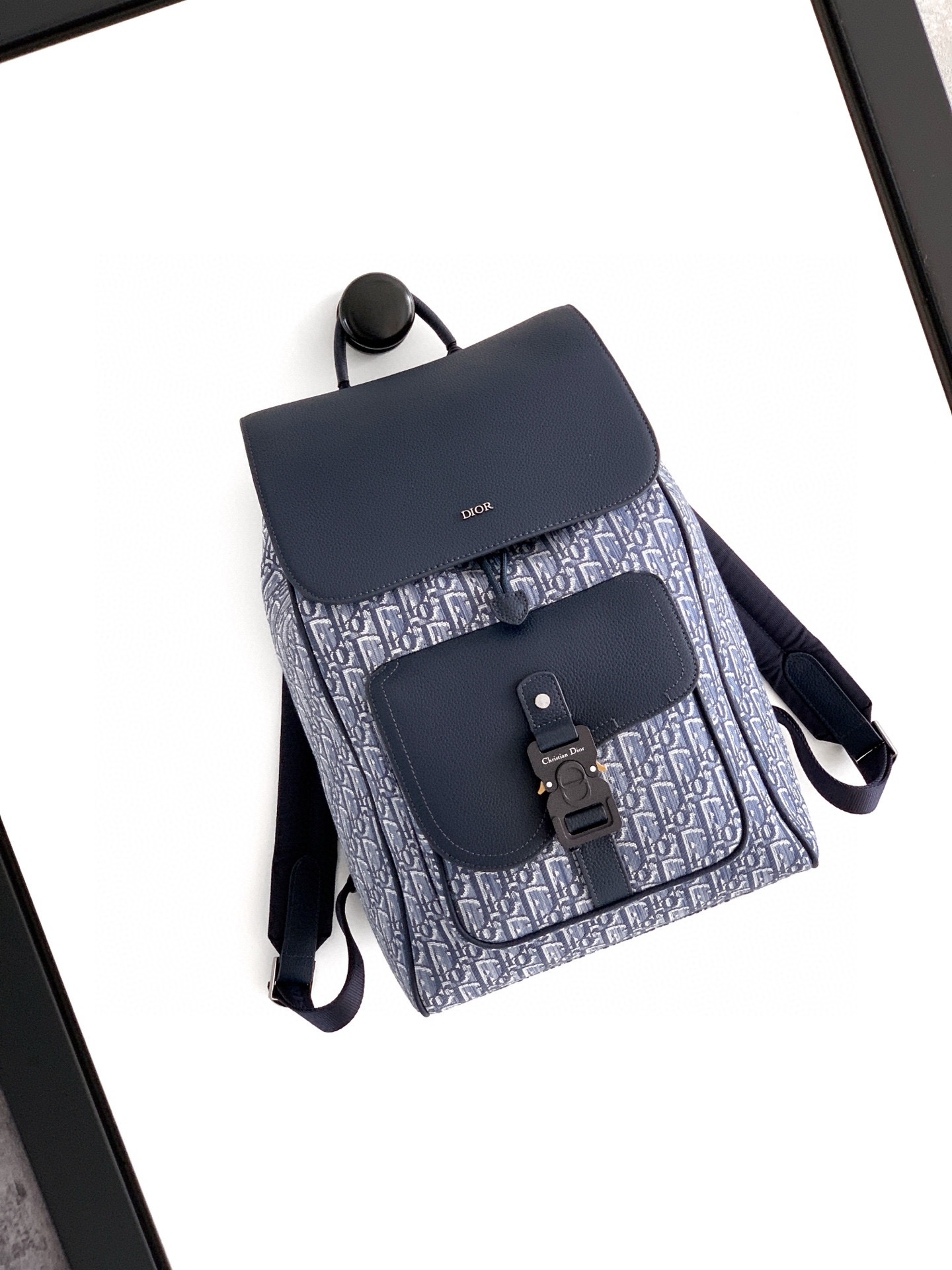 Dior 디올 오블리크 네이비 플랩 백팩 1