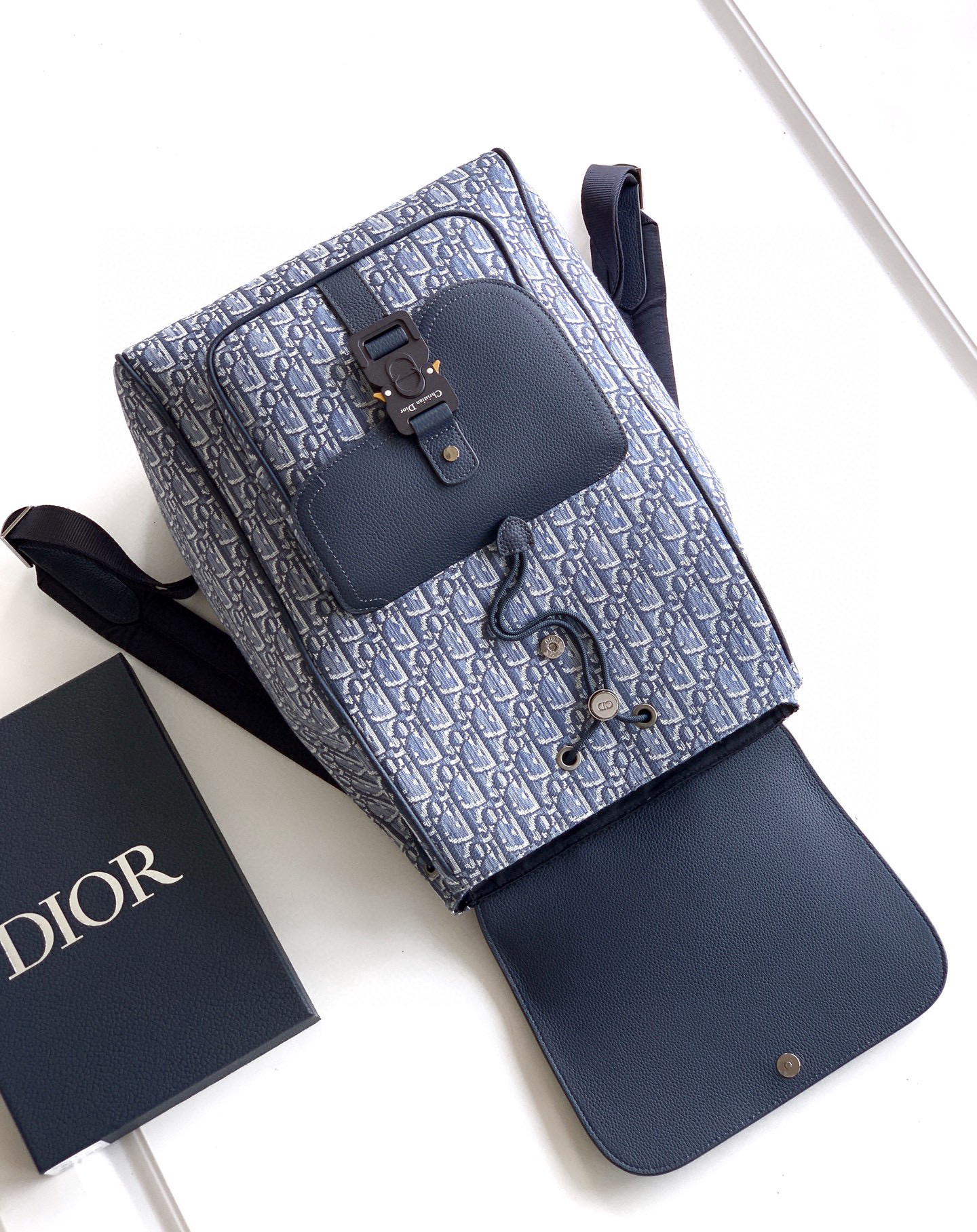 Dior 디올 오블리크 네이비 플랩 백팩 8