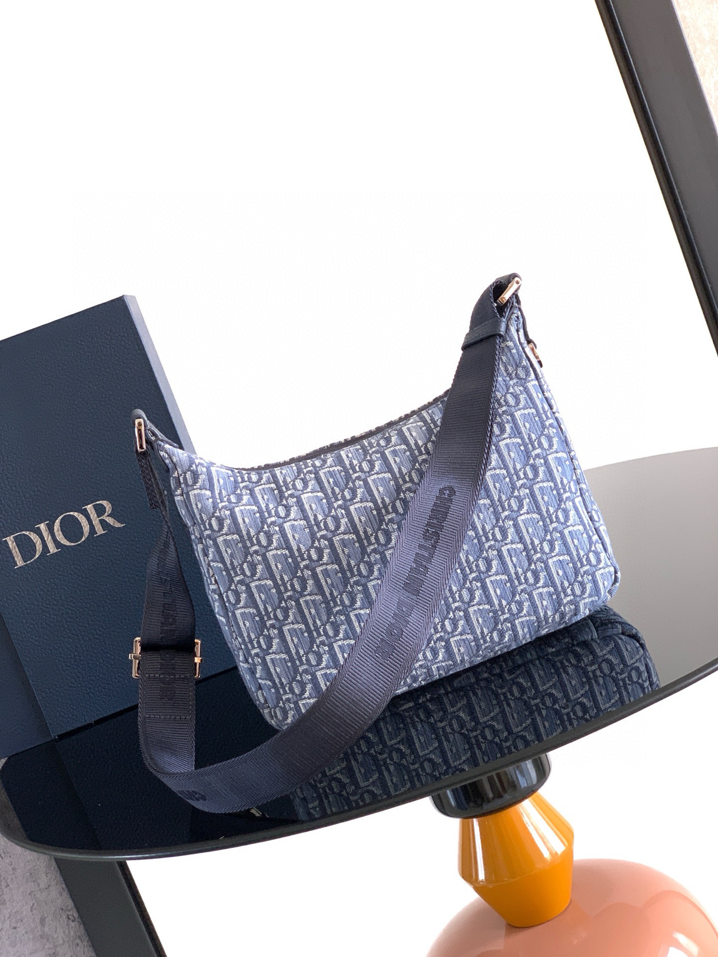 Dior 디올 Rider Soft 오블리크 자카드 스몰 크로스바디 백 3