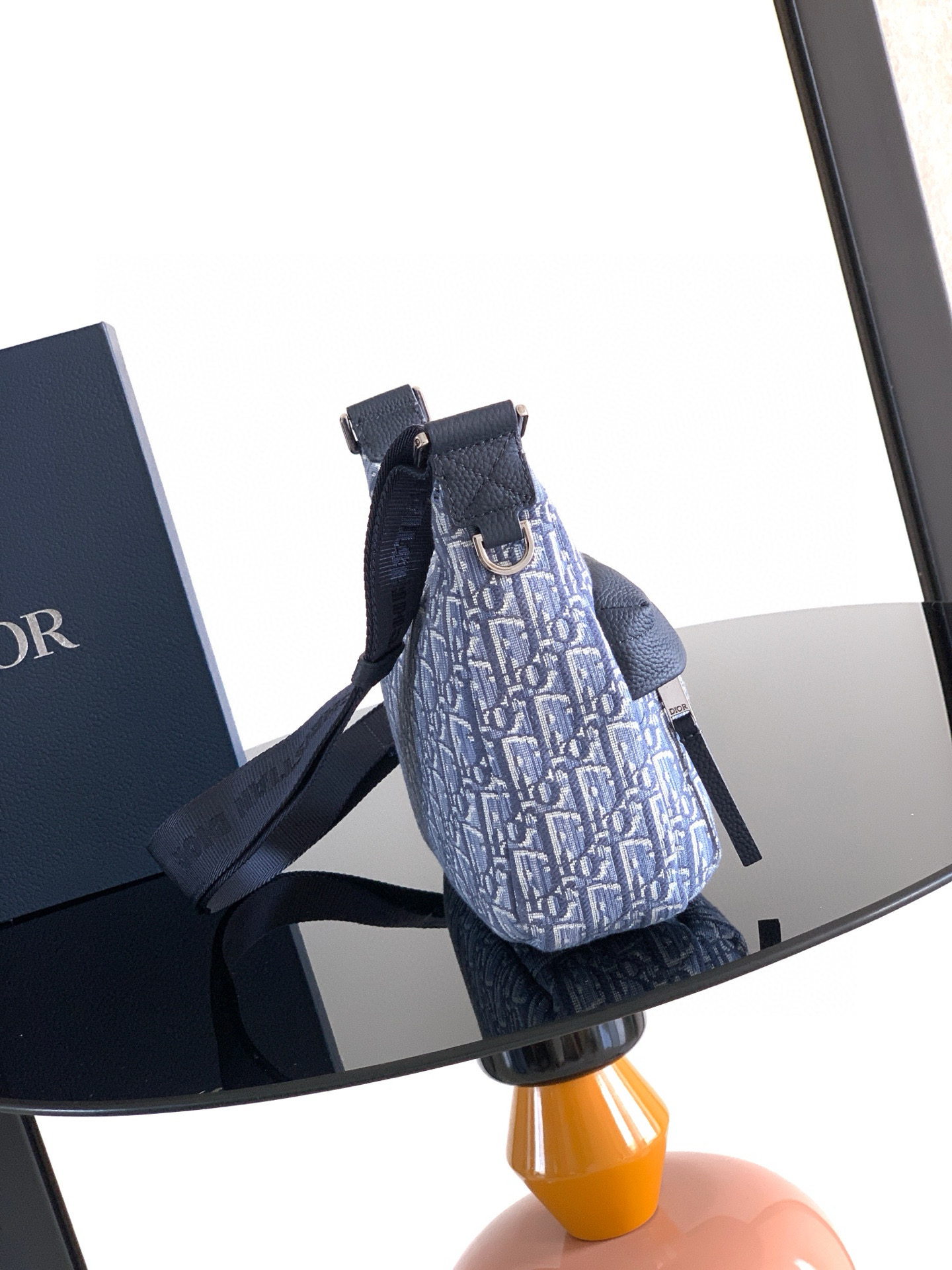 Dior 디올 Rider Soft 오블리크 자카드 스몰 크로스바디 백 4