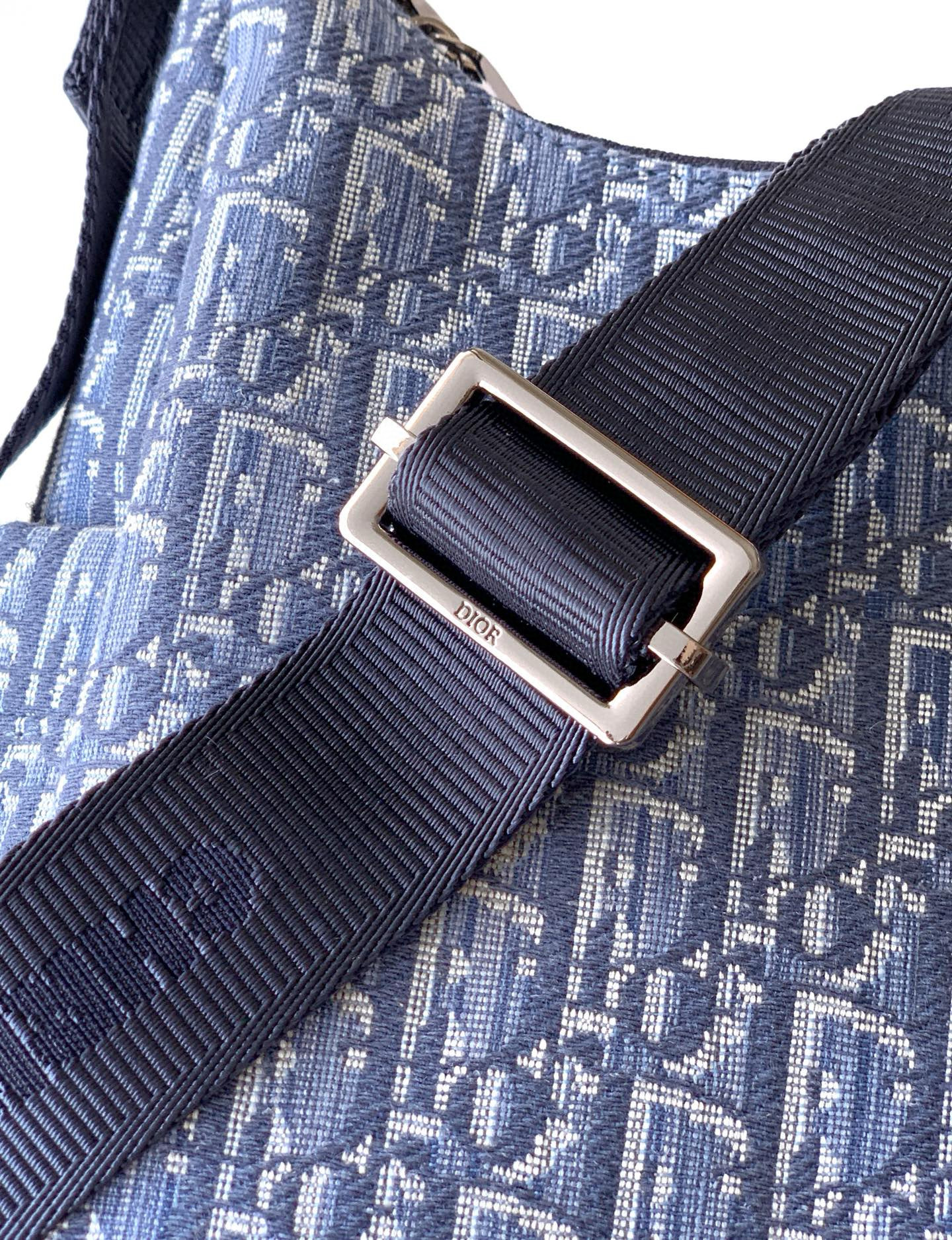 Christian Dior 라이더 소프트 오블리크 블루 메신저백 8