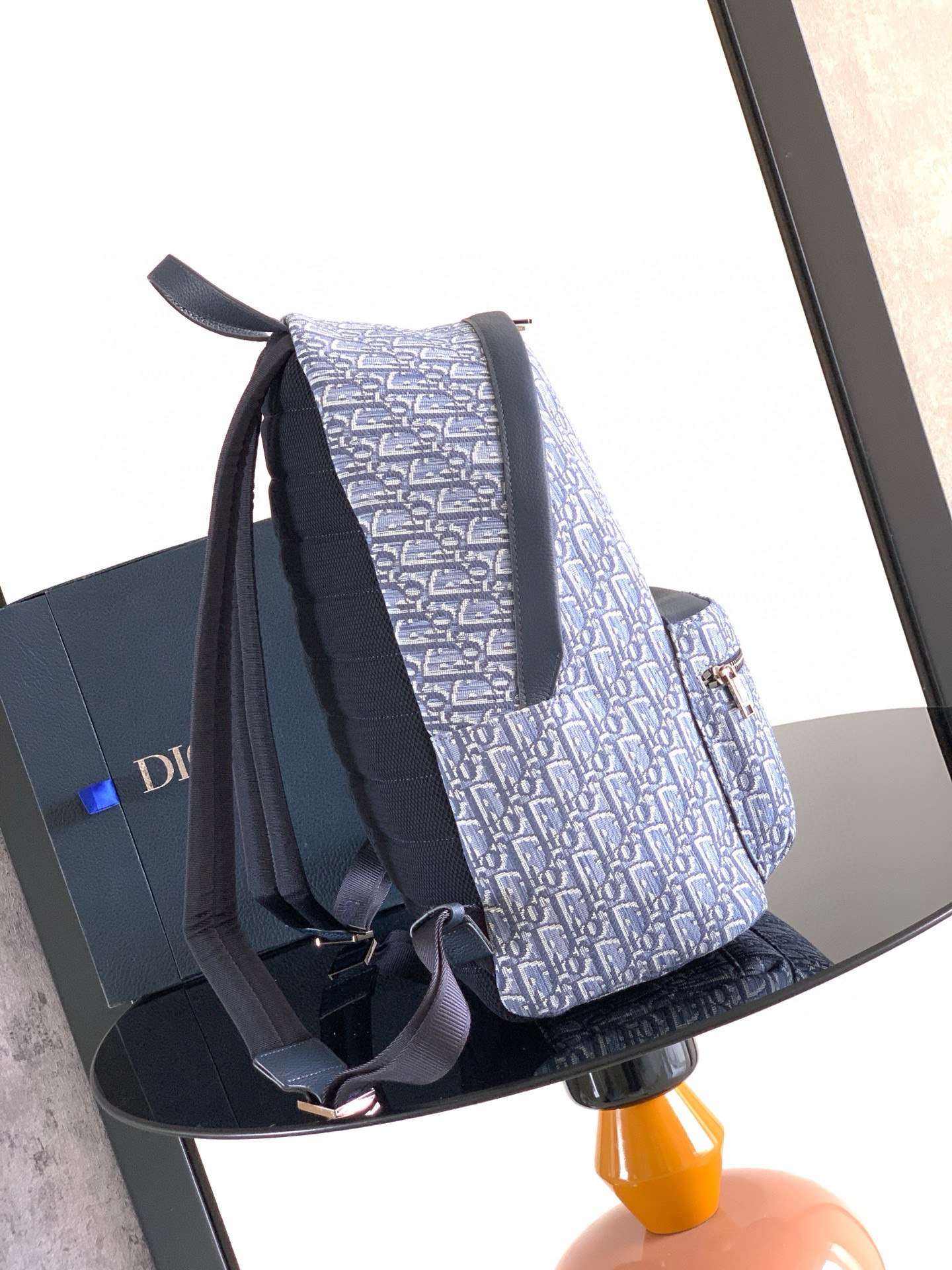 Dior 디올 Rider 블루 오블리크 백팩 3