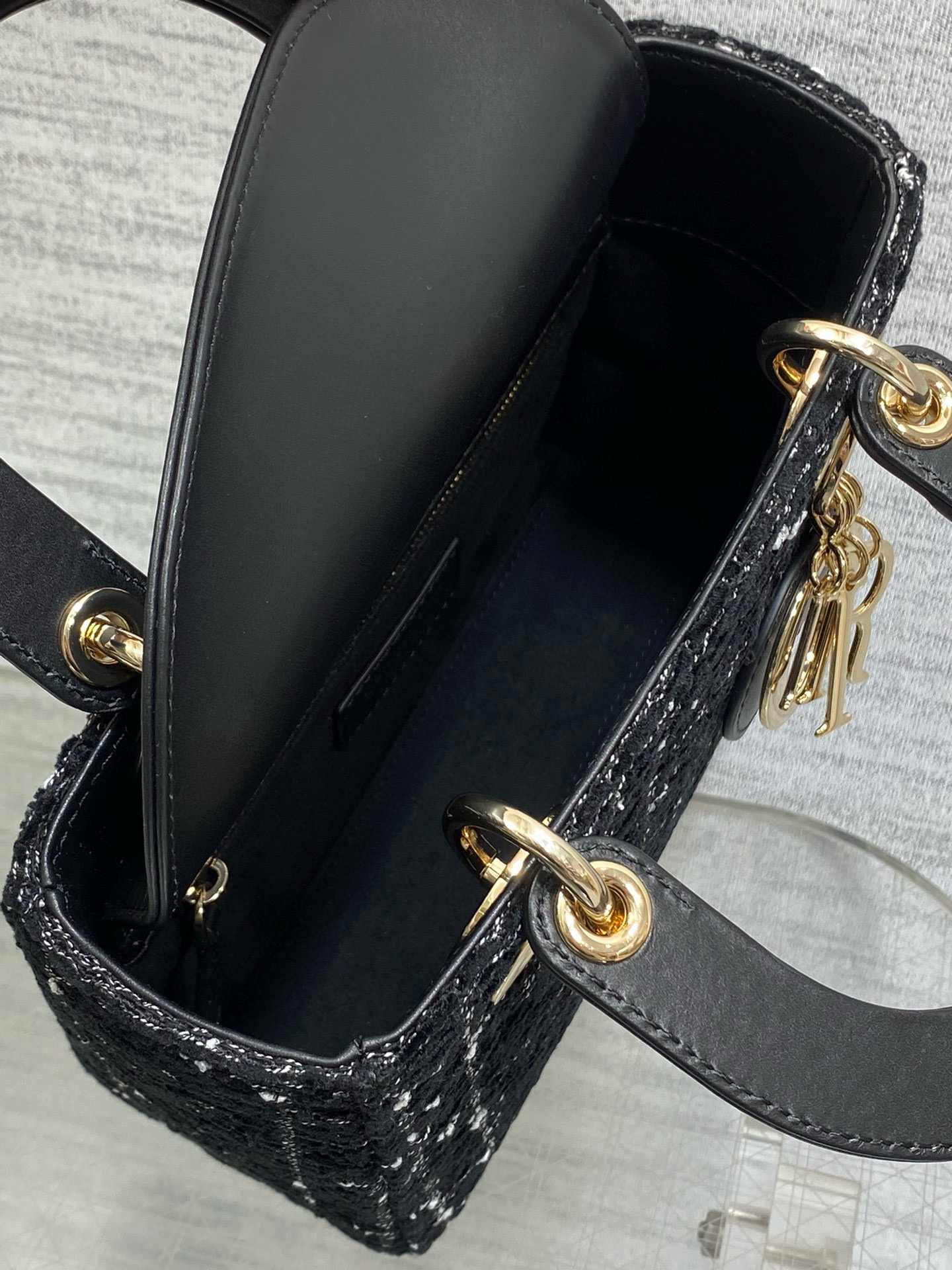 Dior 디올 Lady Dior My ABCDior 블랙 트위드 스몰 토트백 13