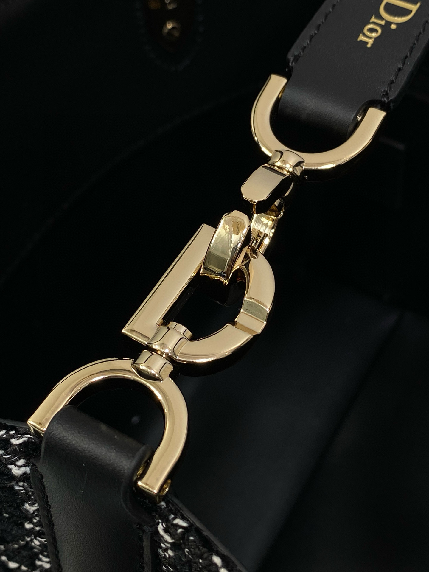 Dior 디올 Toujours 투쥬르 스몰 블랙 트위드 토트백 6