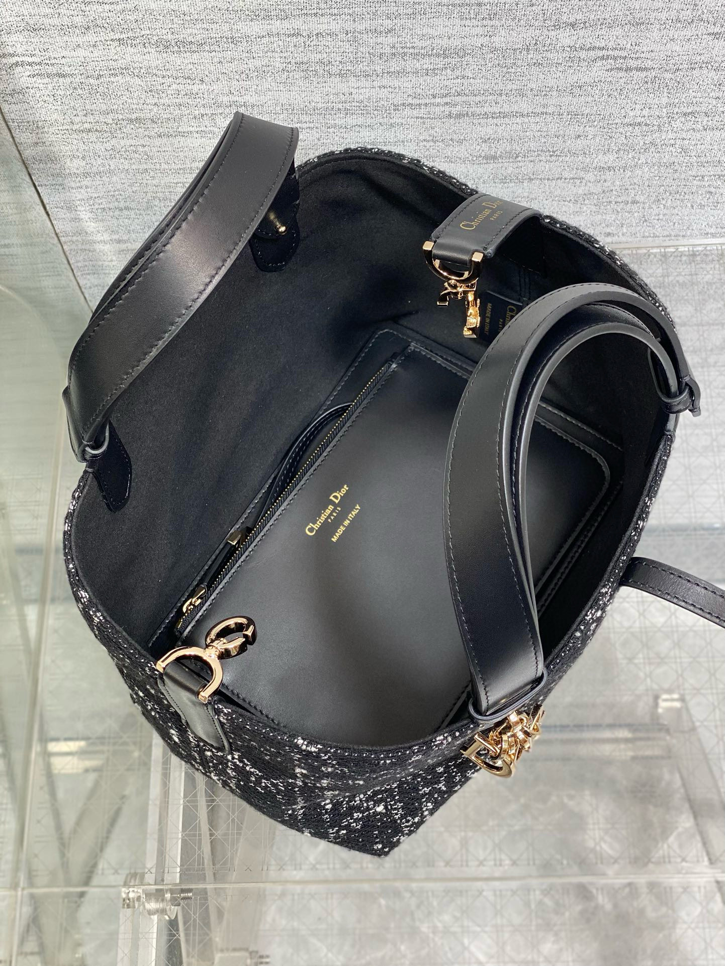 Dior Toujours 디올 투쥬르 트위드 스몰 토트백 9