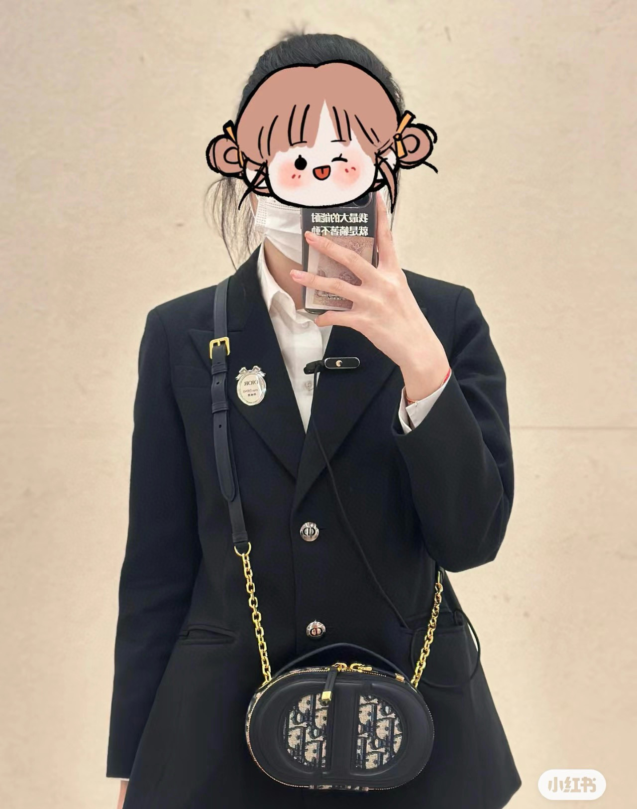 Dior 디올 Signature 오블리크 타원 카메라 백 2