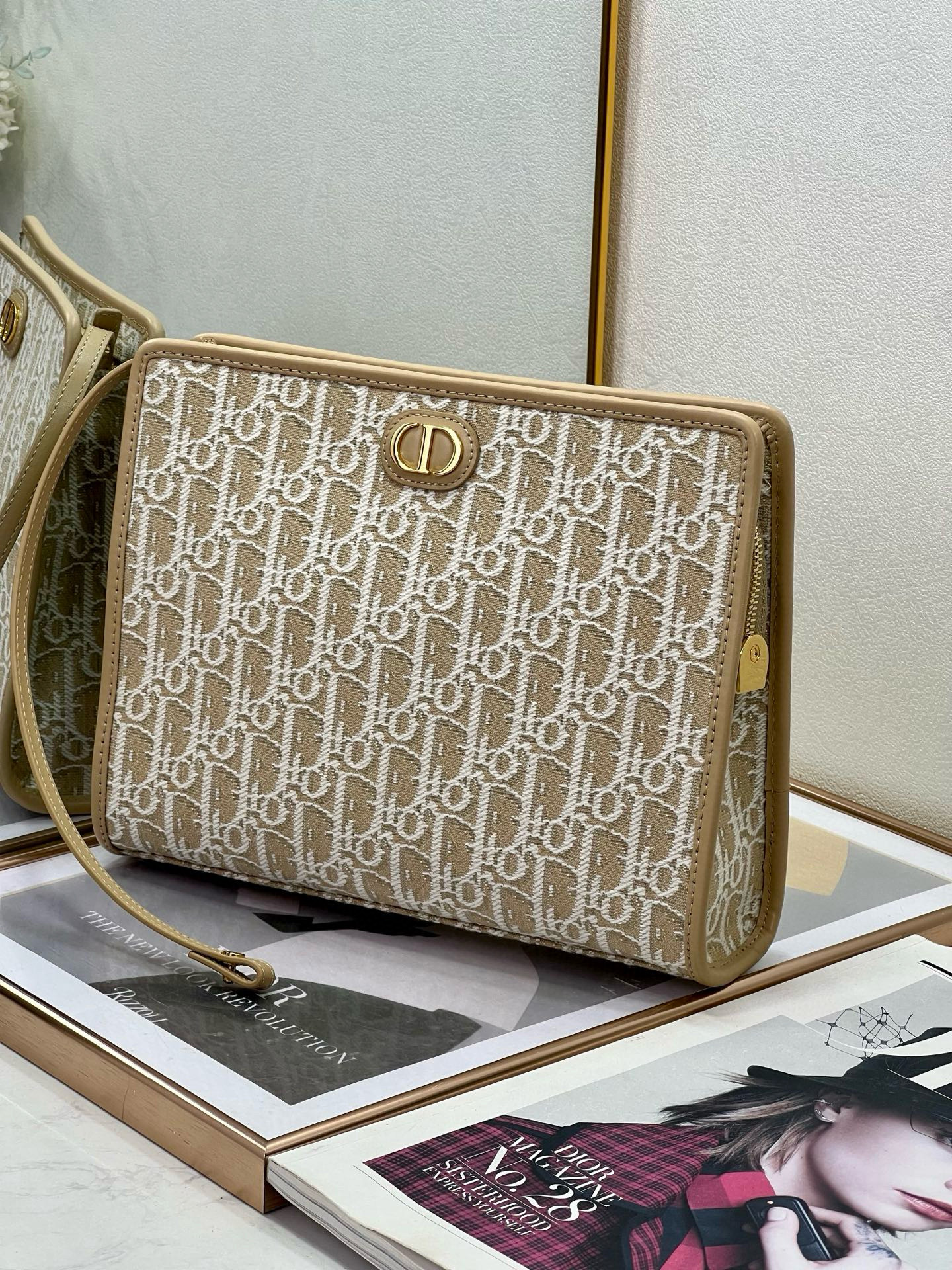 Dior 디올 캔버스 핸드 클러치백 4