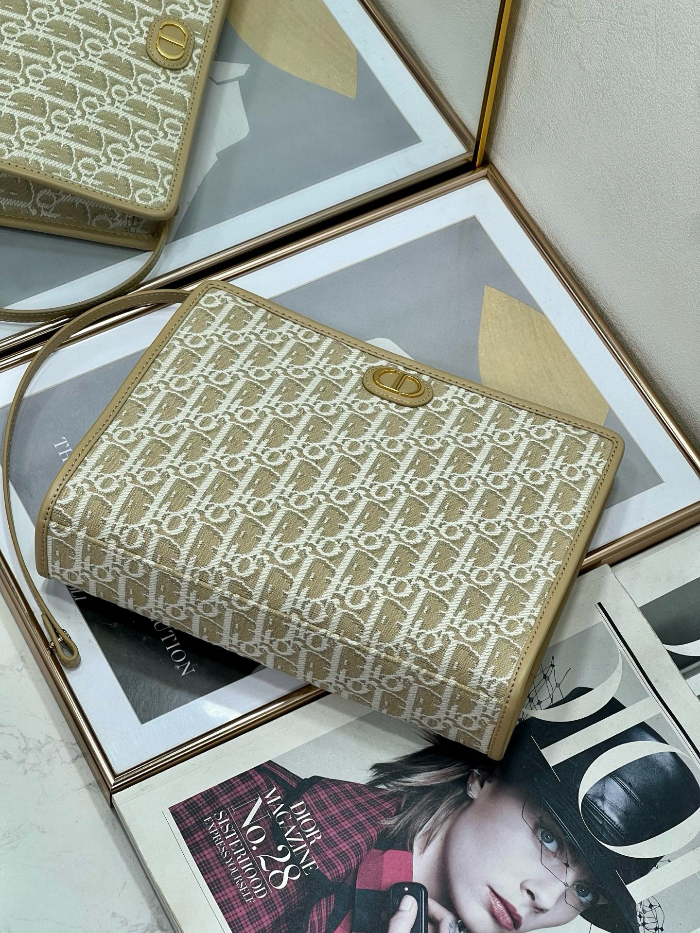 Dior 디올 캔버스 핸드 클러치백 7