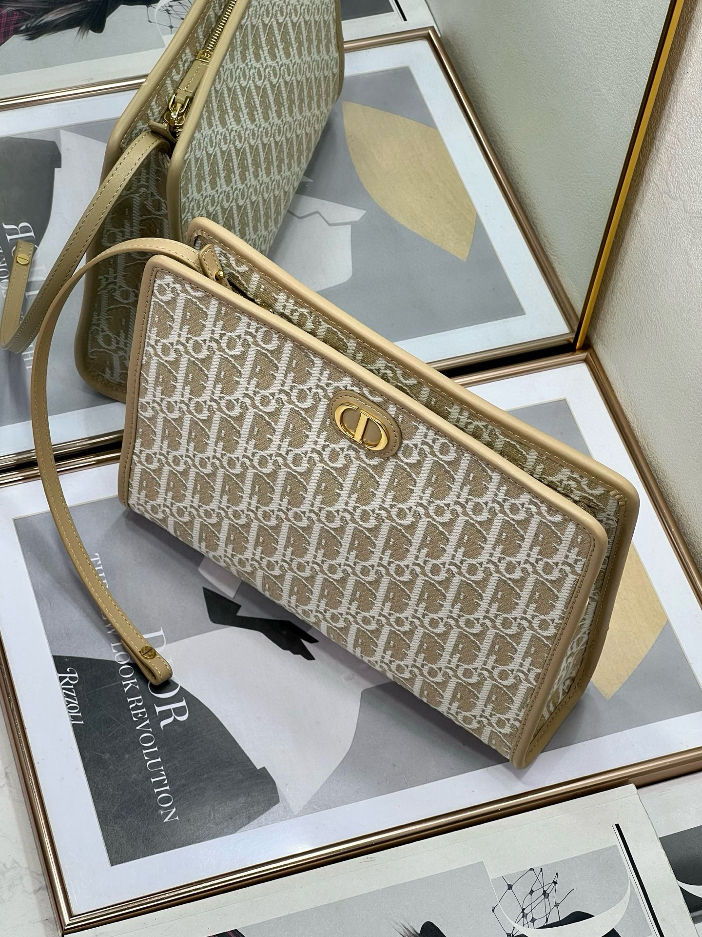 Dior 디올 캔버스 핸드 클러치백 9