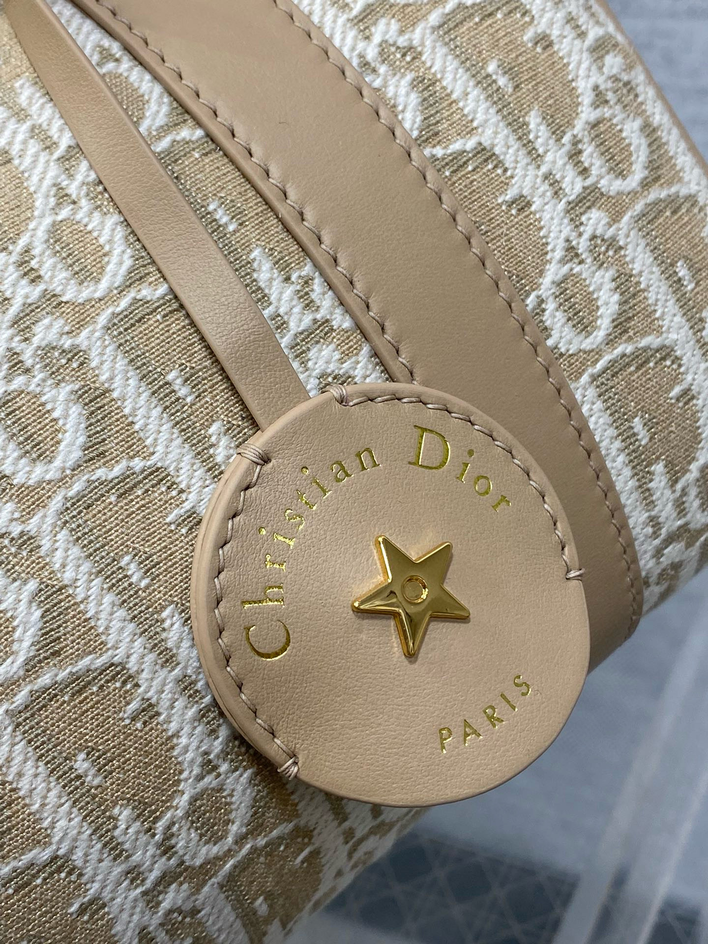 Christian Dior 그루브 20 오블리크 내추럴 베이지 보스턴 백 4