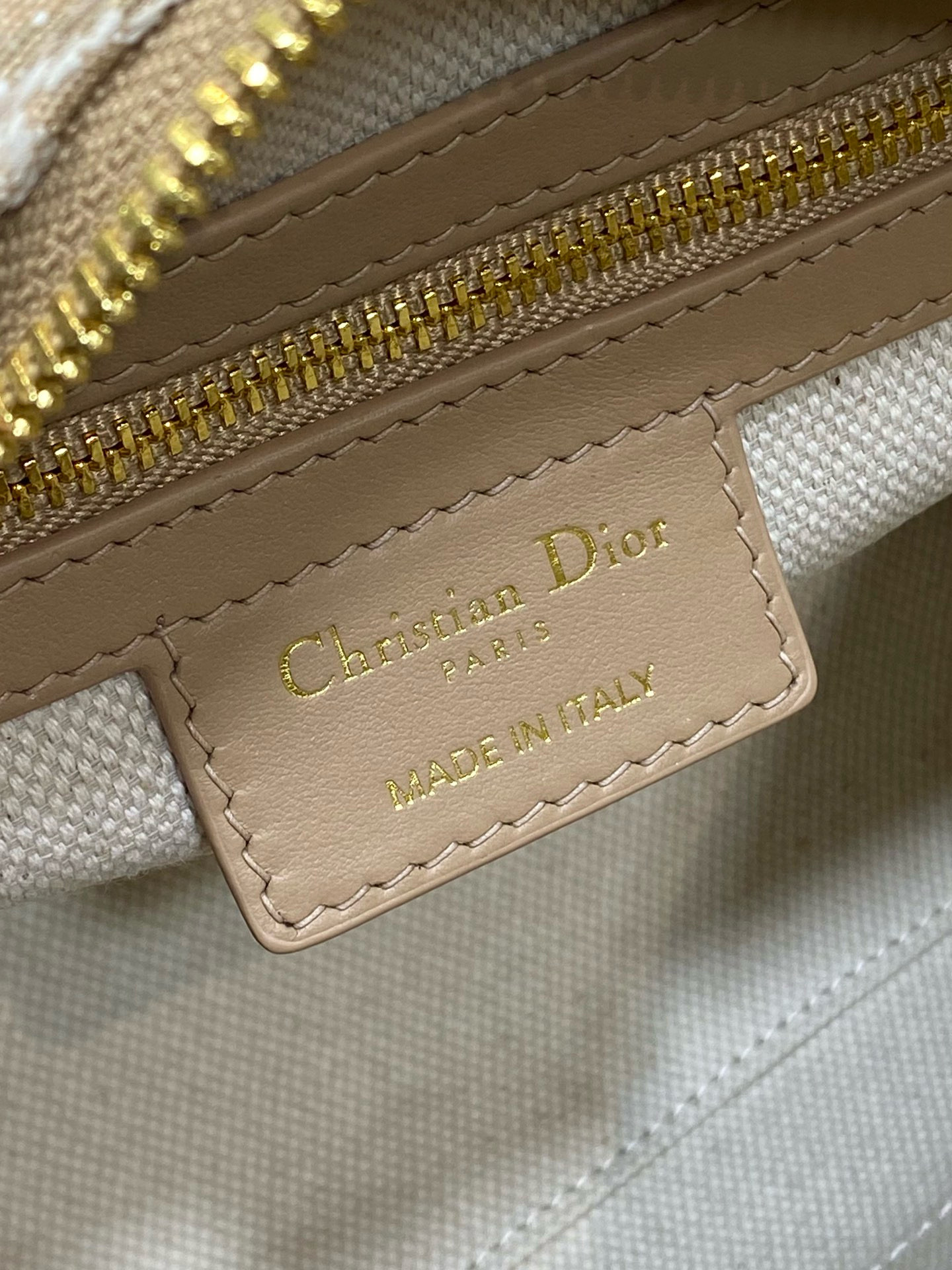 Christian Dior 그루브 20 오블리크 내추럴 베이지 보스턴 백 10