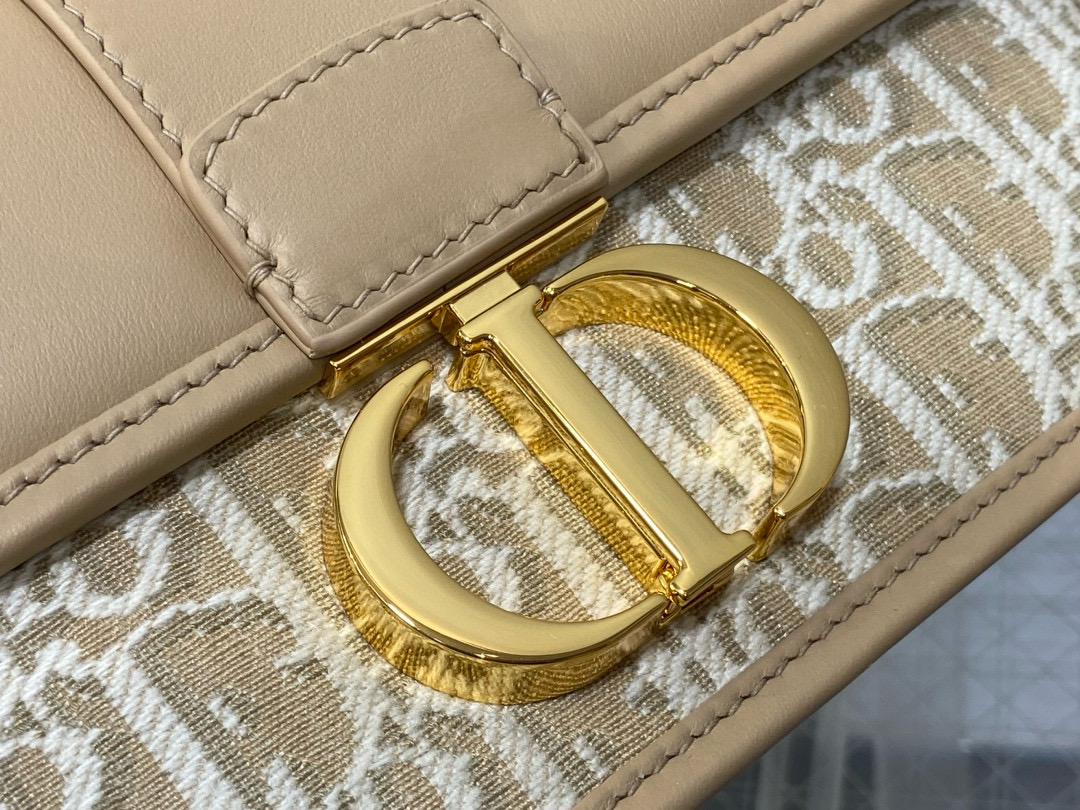 Dior 디올 Montaigne 몽테인 오블리크 베이지 체인 숄더백 4