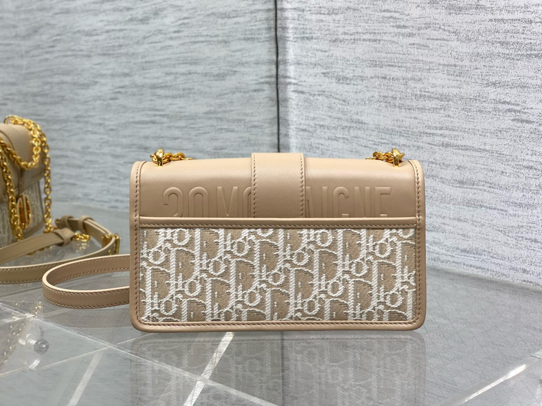 Dior 디올 Montaigne 몽테인 오블리크 베이지 체인 숄더백 5