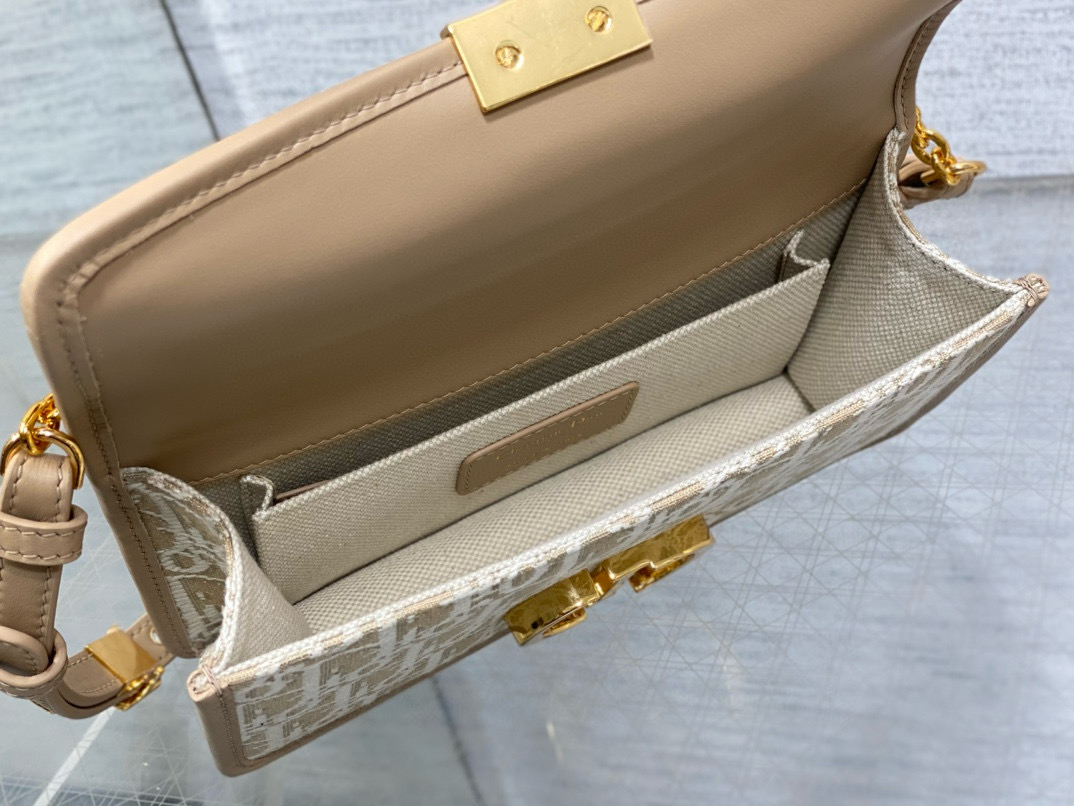 Dior 디올 Montaigne 몽테인 오블리크 베이지 체인 숄더백 9