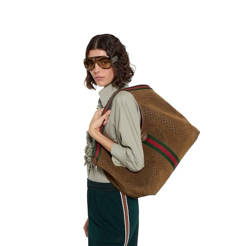 GUCCI 구찌 Giglio GG 패턴 캔버스 토트백 1