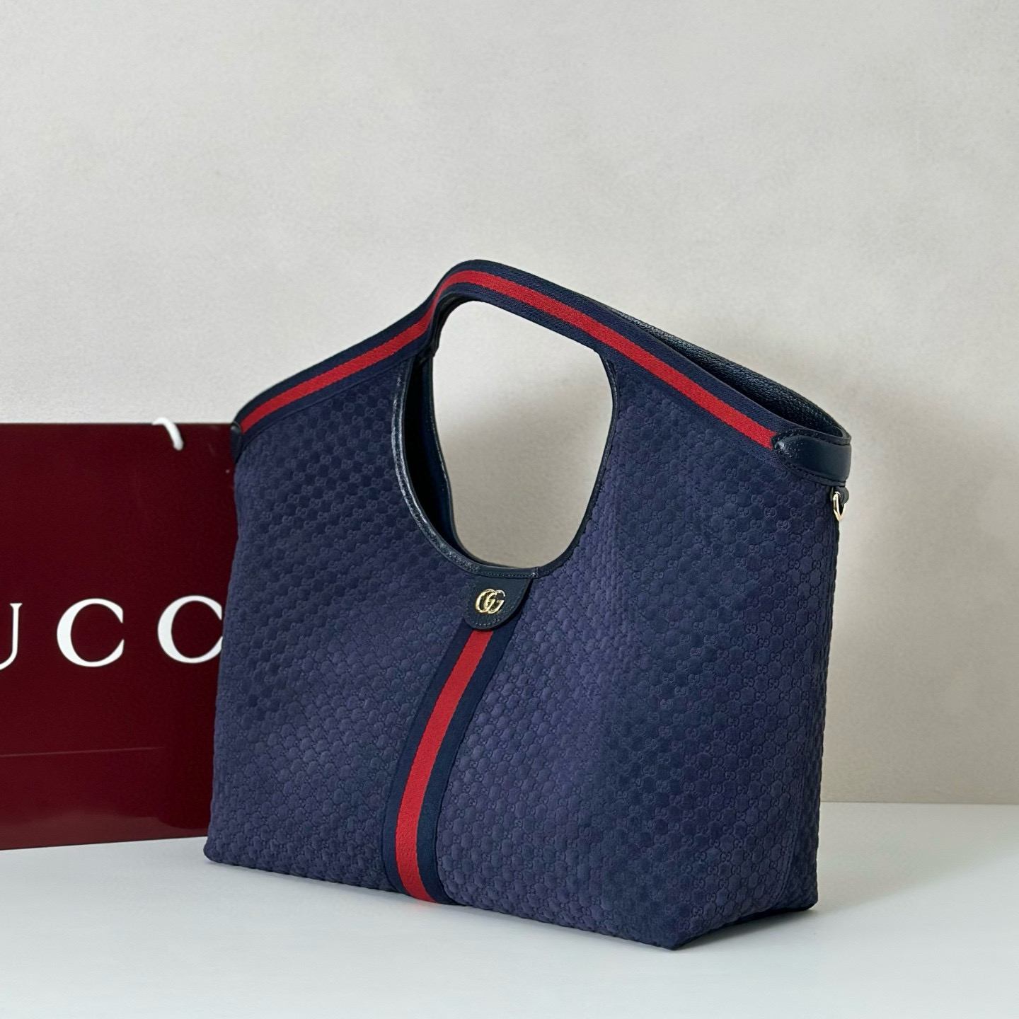 GUCCI 구찌 Giglio GG 패턴 캔버스 토트백 4