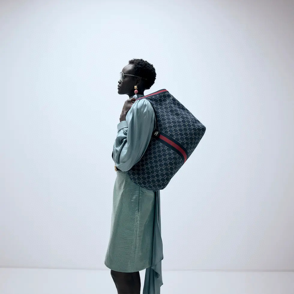 GUCCI 구찌 Giglio GG 패턴 캔버스 토트백 2