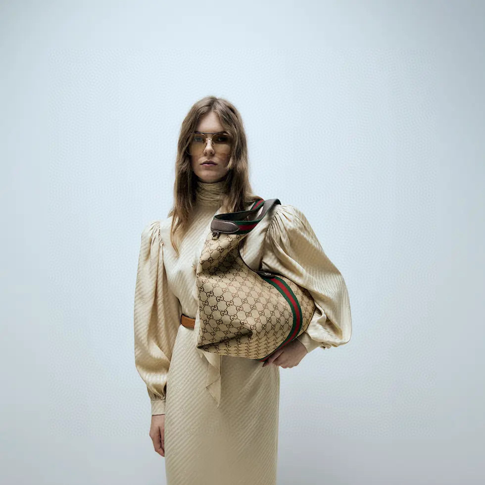 GUCCI 구찌 Giglio GG 패턴 캔버스 토트백 2