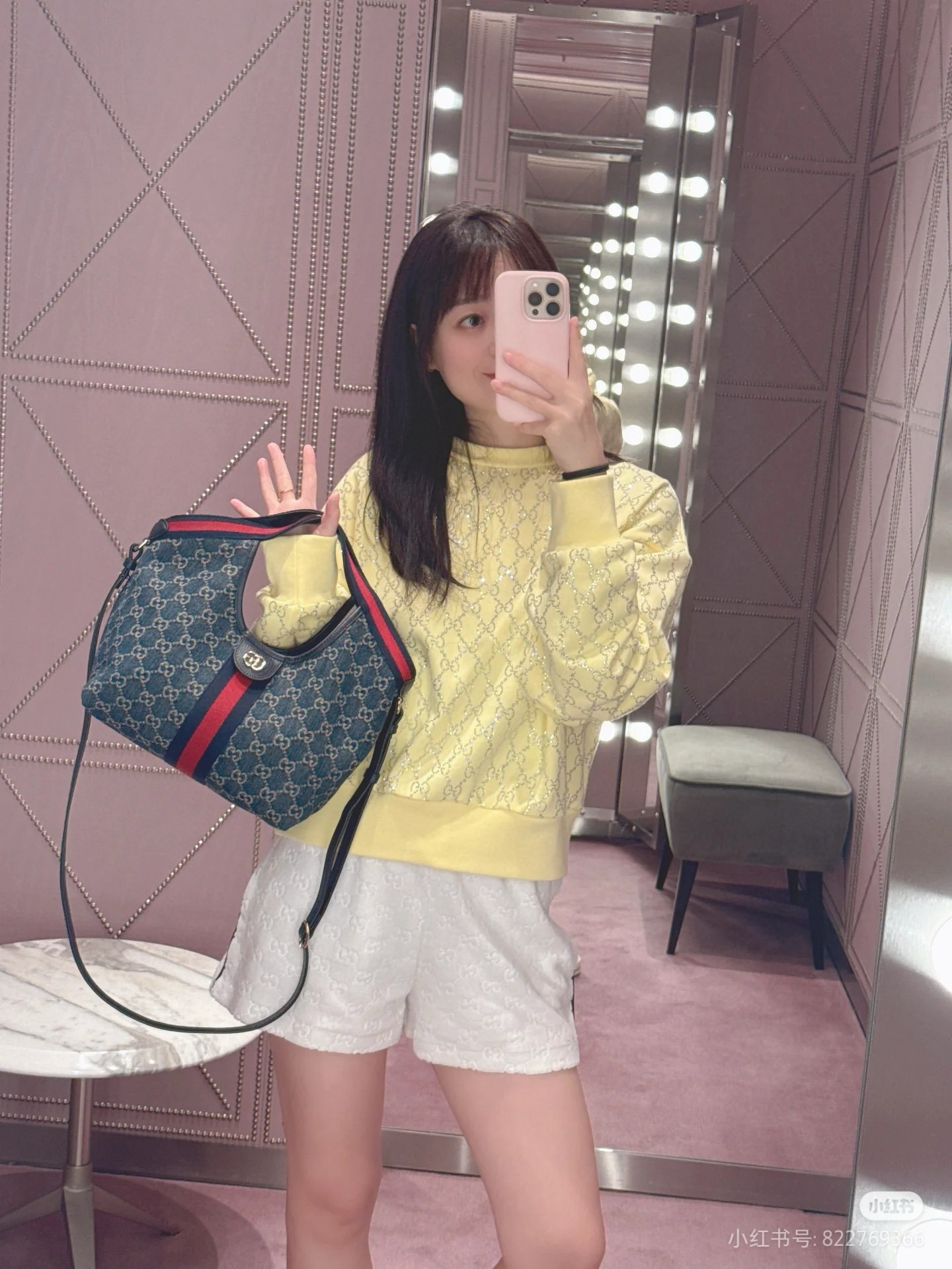 Gucci 구찌 Giglio 시리즈 소형 토트백 6