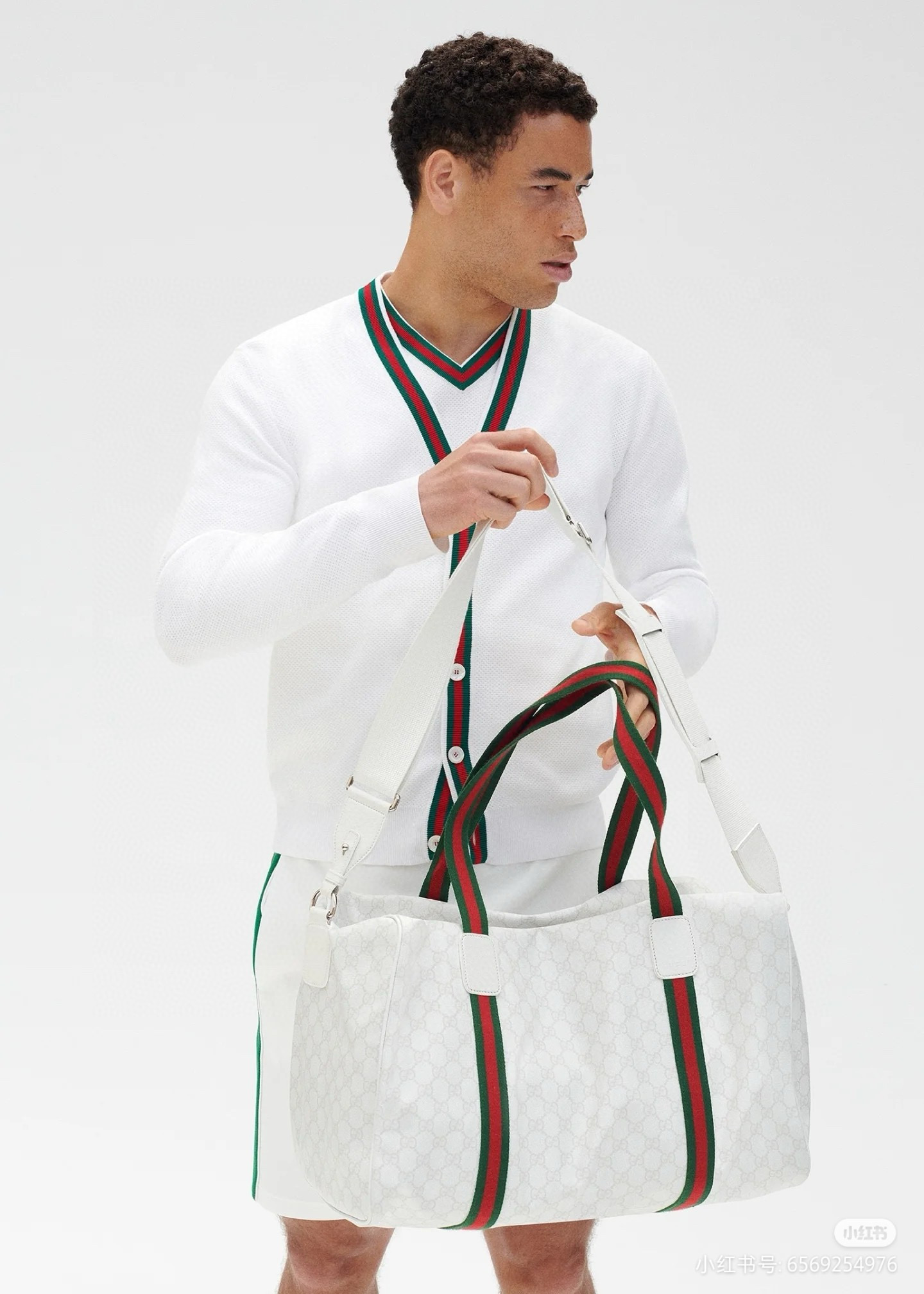 Gucci 구찌 GG 대형 화이트 여행가방 8