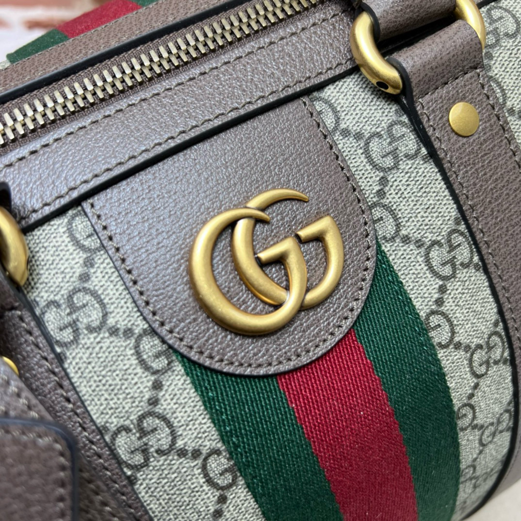 GUCCI 구찌 GG 수프림 웹 스트라이프 보스턴 여행가방 15