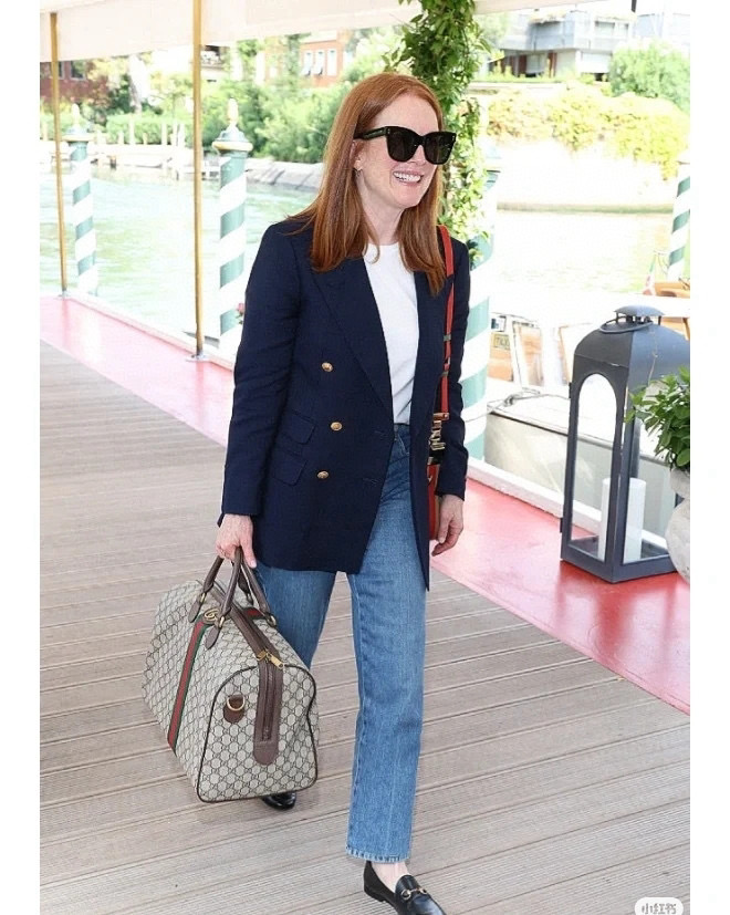 GUCCI 구찌 GG 수프림 웹 스트라이프 보스턴 여행가방 6