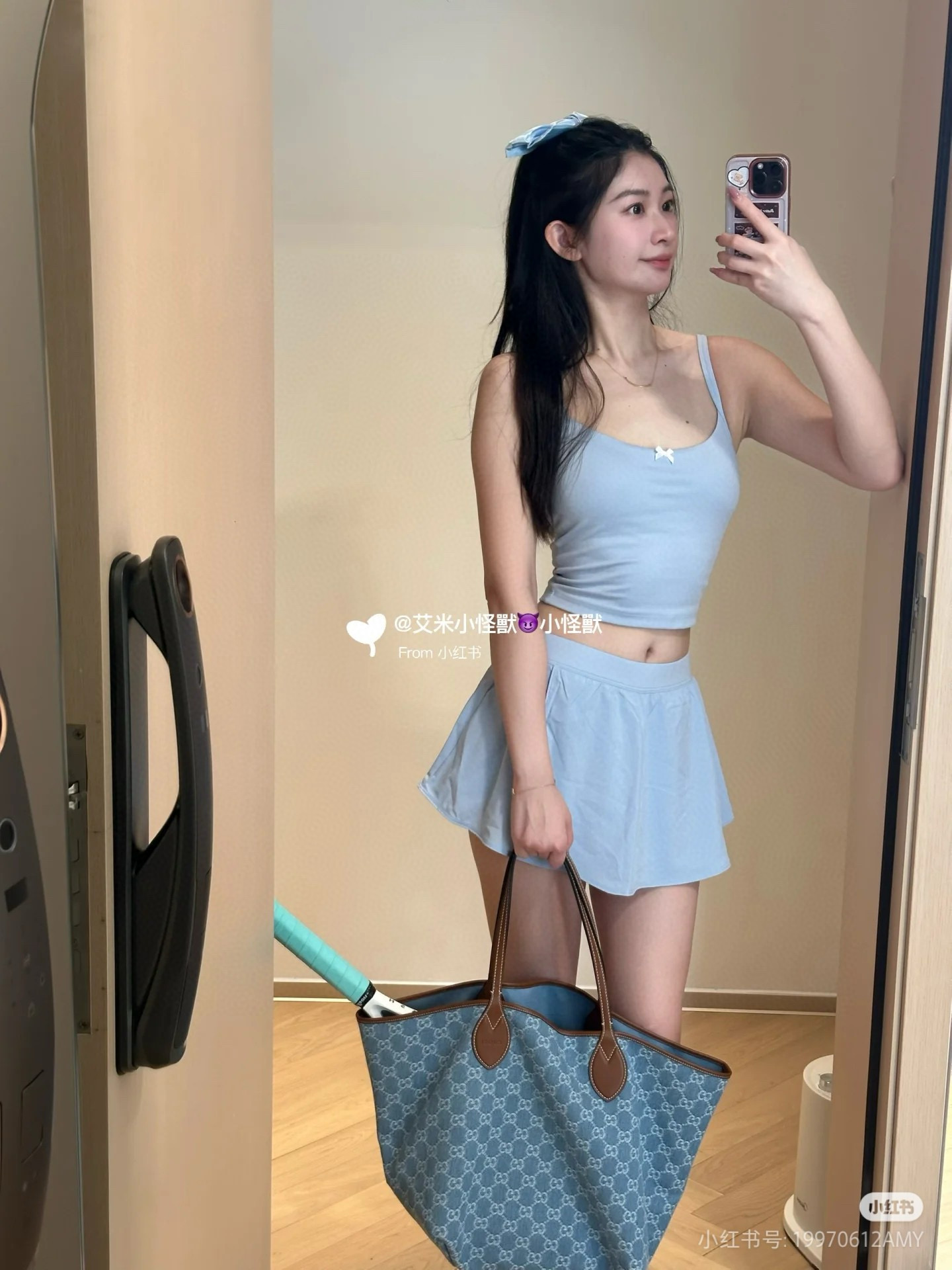 Gucci 구찌 Totissima 토티시마 GG 데님 라지 토트백 4