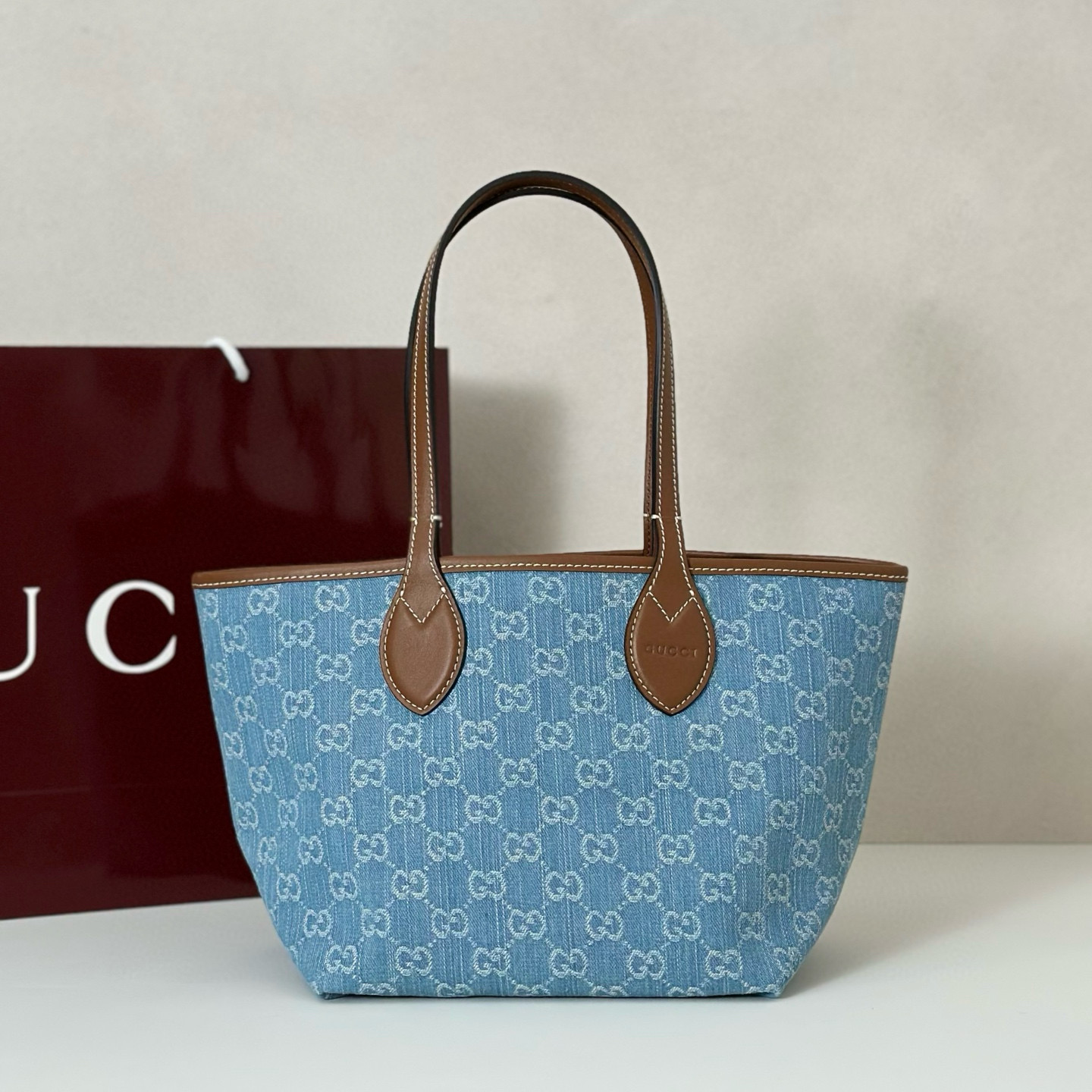 GUCCI 구찌 토티시마 GG 데님 스몰 토트백 1