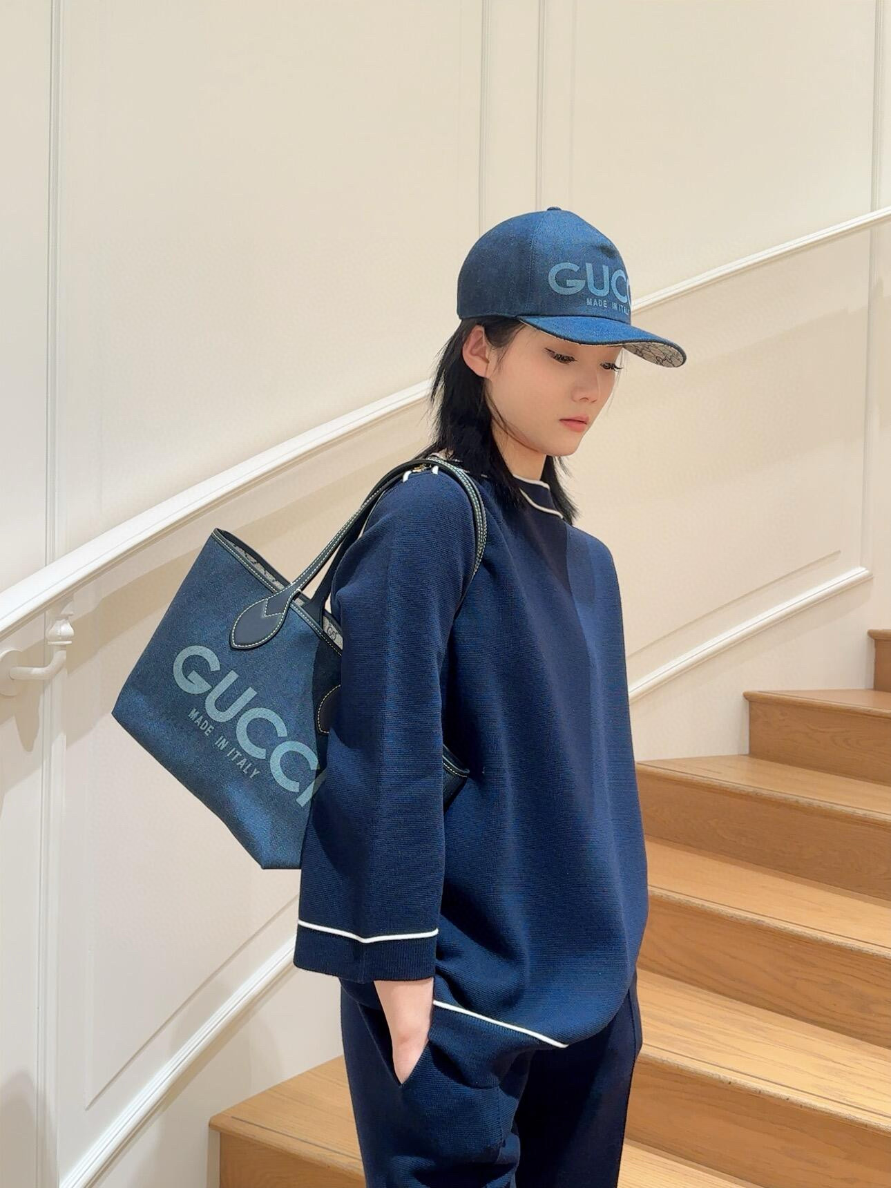 GUCCI 구찌 토티시마 GG 데님 스몰 토트백 3