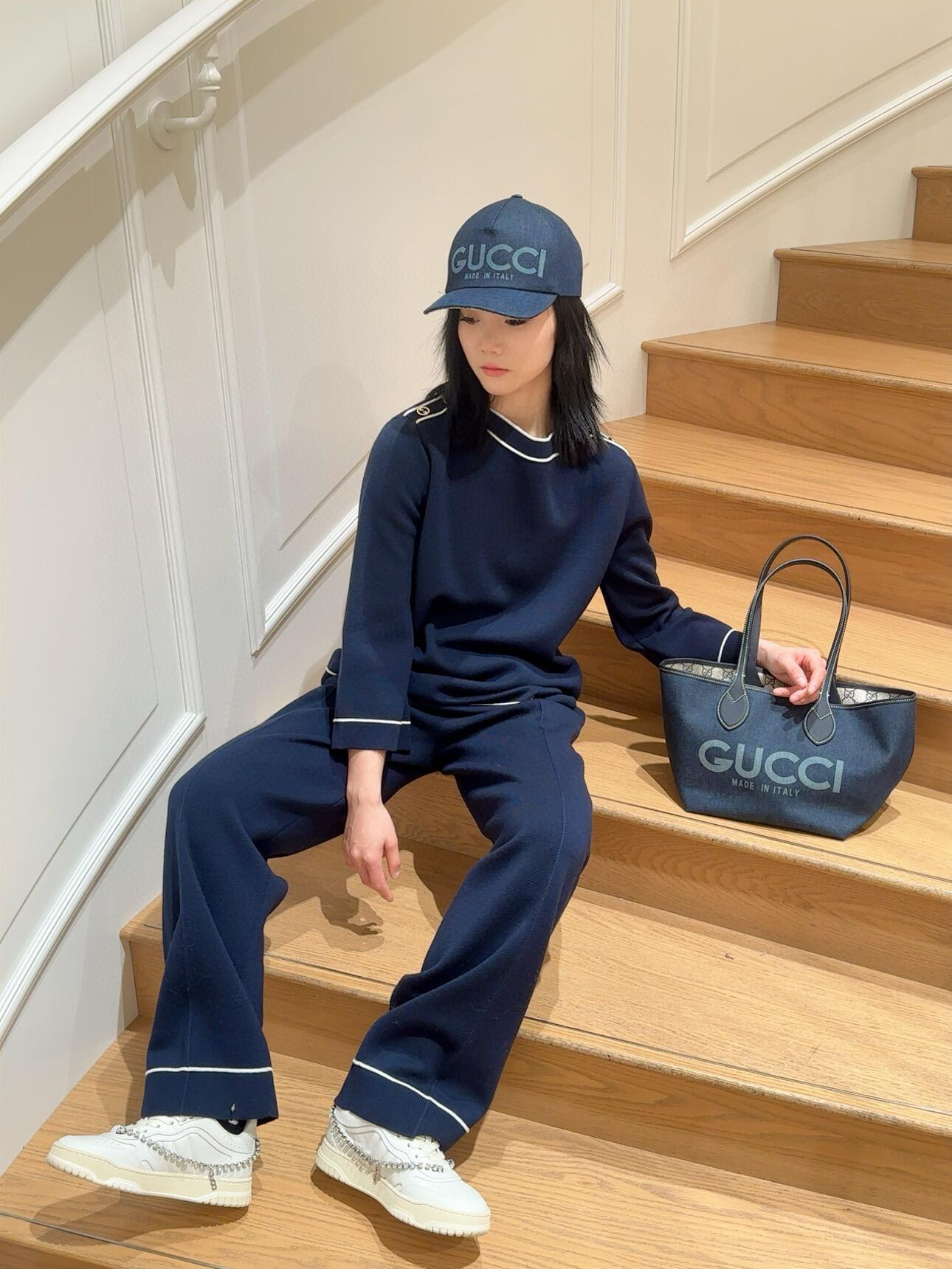 GUCCI 구찌 토티시마 GG 데님 스몰 토트백 7