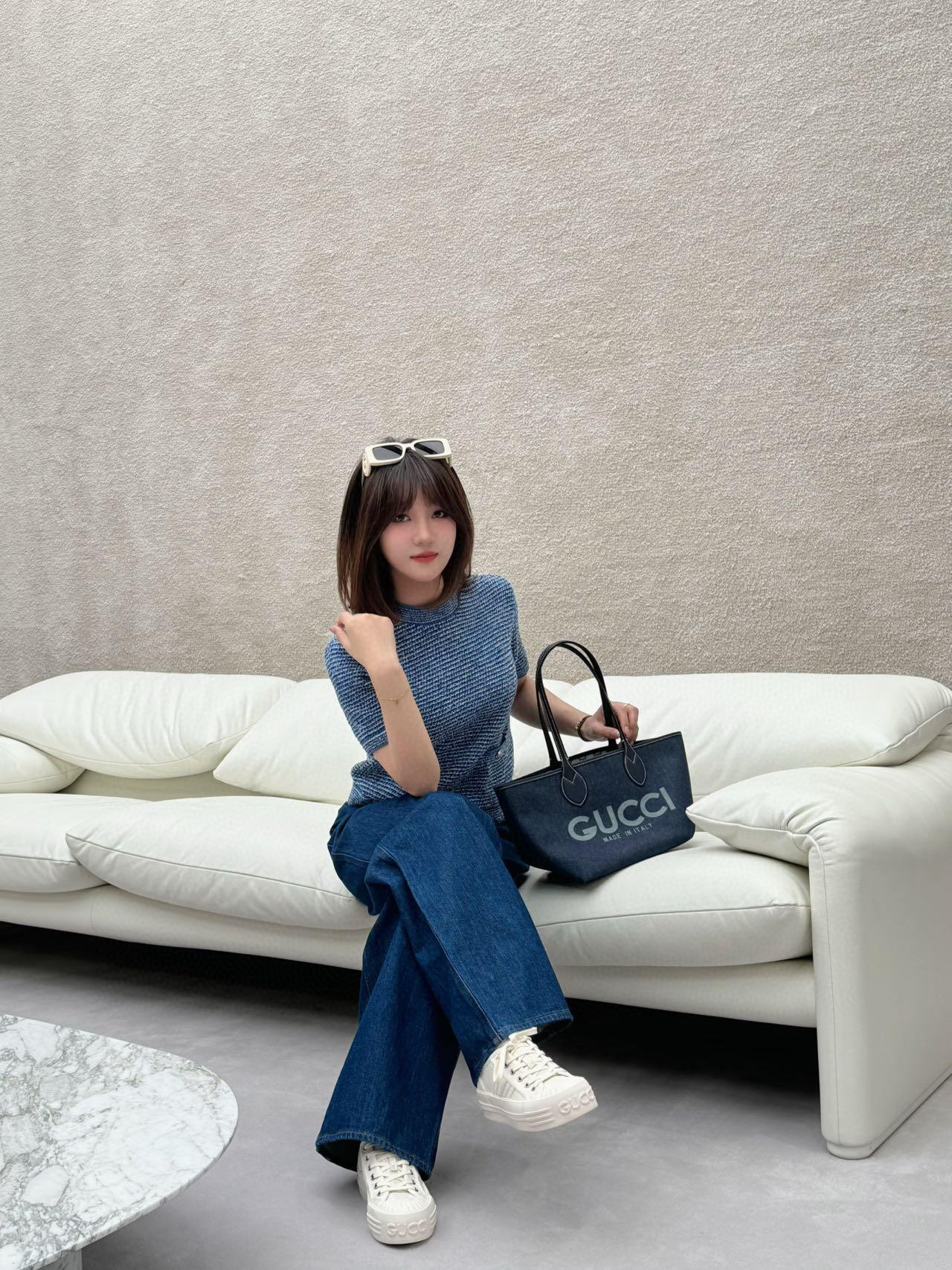 GUCCI 구찌 토티시마 GG 데님 스몰 토트백 12