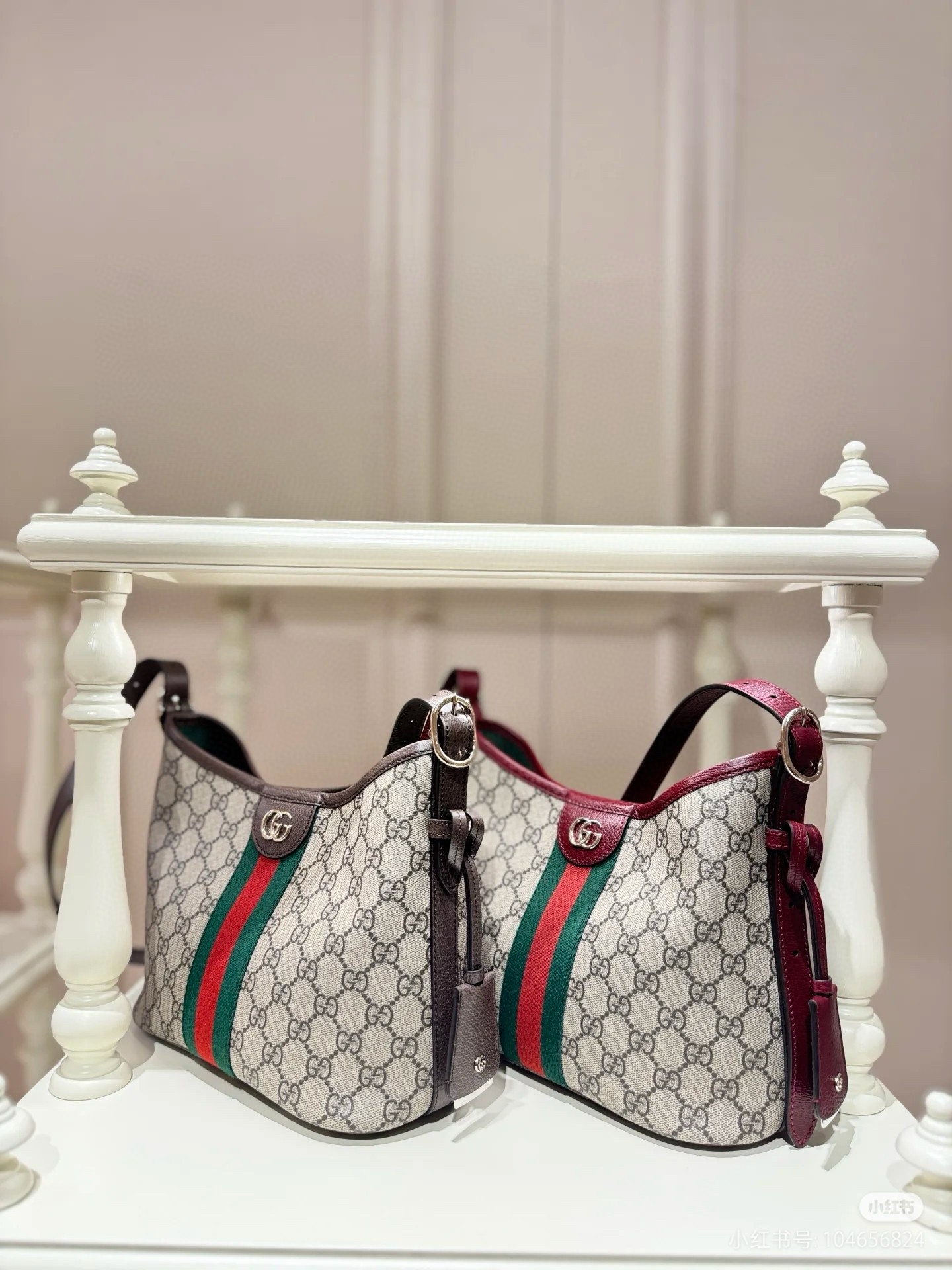 GUCCI 구찌 Ophidia 오피디아 GG 숄더백 와인레드 7