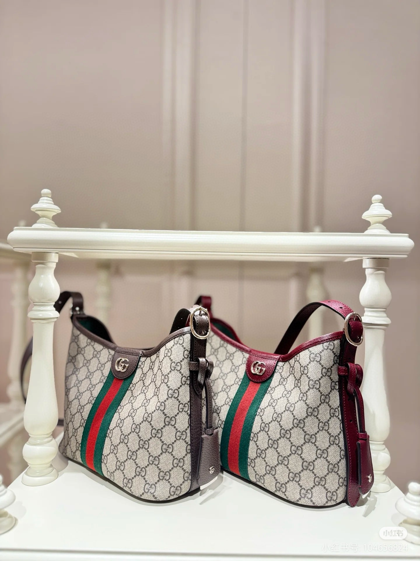 GUCCI 구찌 Ophidia 오피디아 GG 숄더백 와인레드 9