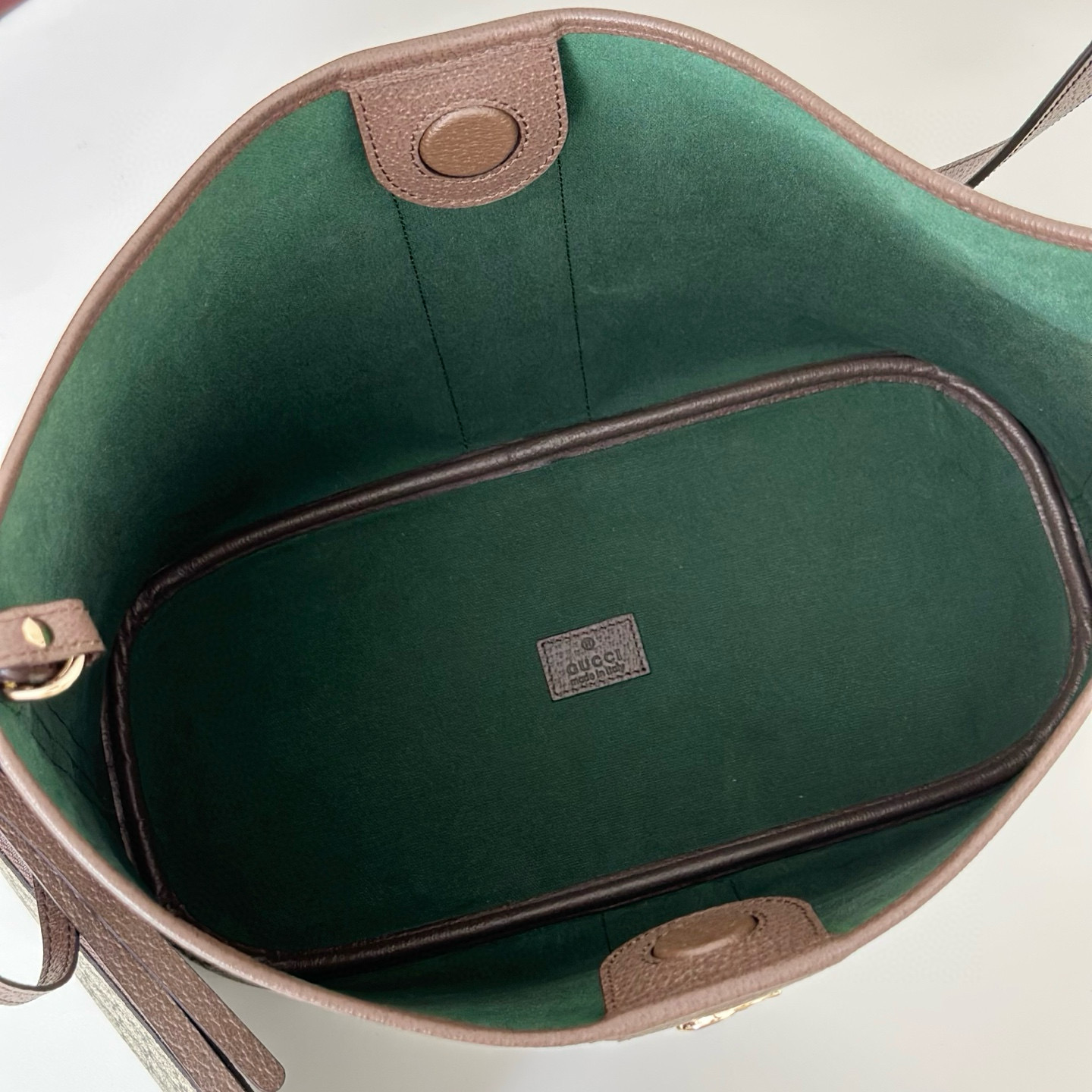 GUCCI 구찌 오피디아 GG 캔버스 버건디 숄더백 파우치 세트 16