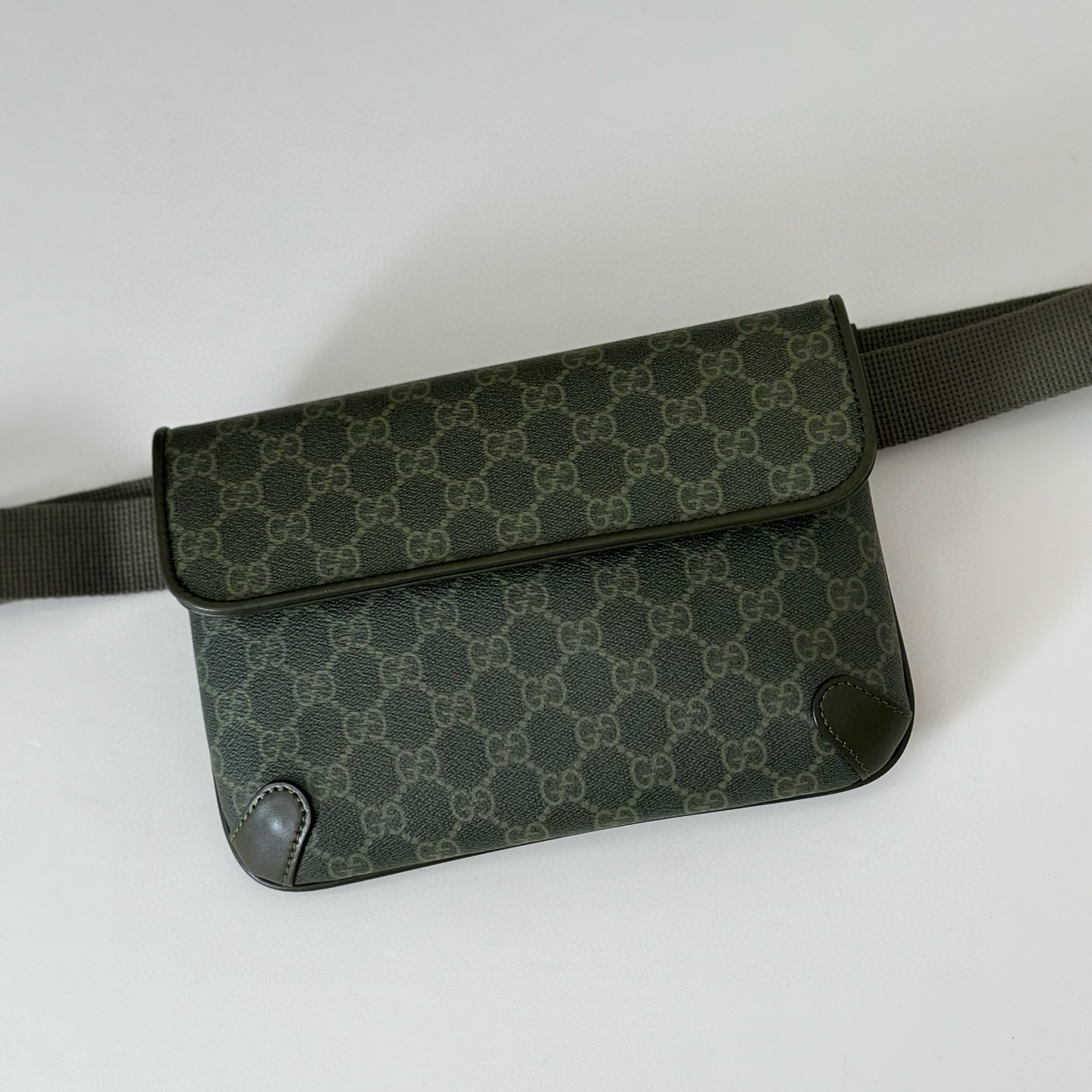 GUCCI 구찌 GG 슈프림 블랙 GG 허리백 7