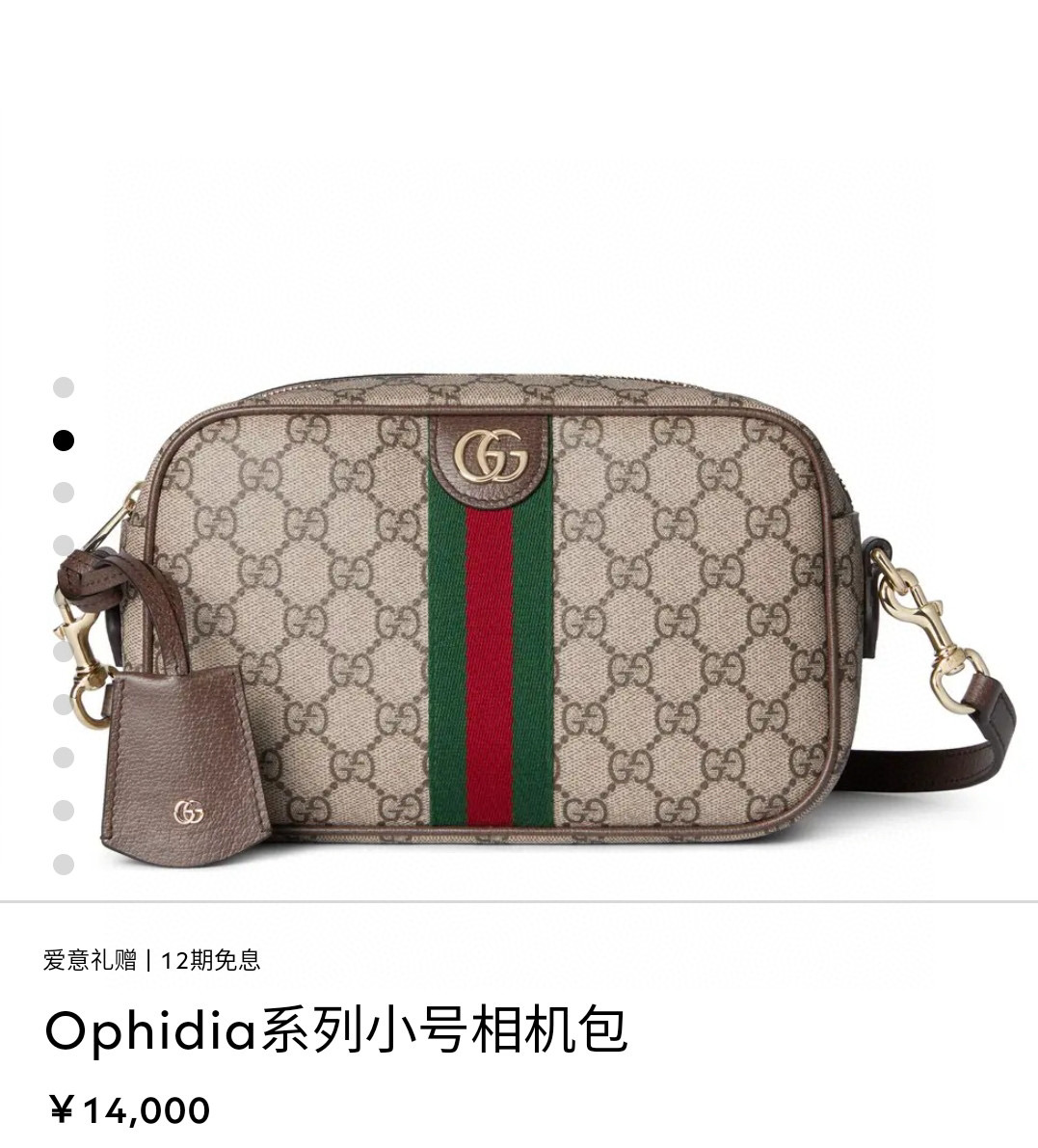 Gucci 구찌 Ophidia 시리즈 소형 카메라백 1