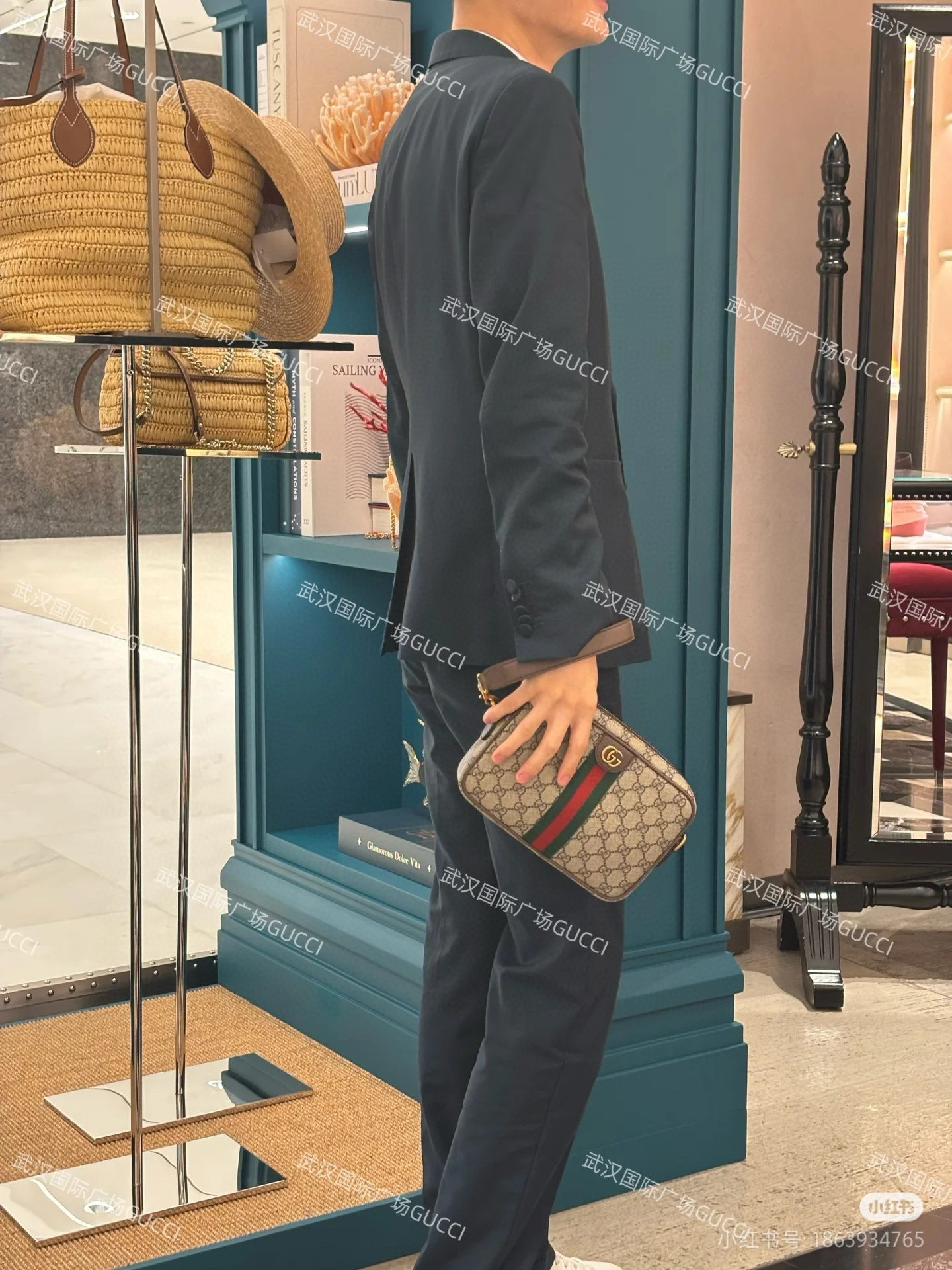 Gucci 구찌 Ophidia 시리즈 소형 남성 크로스백 4