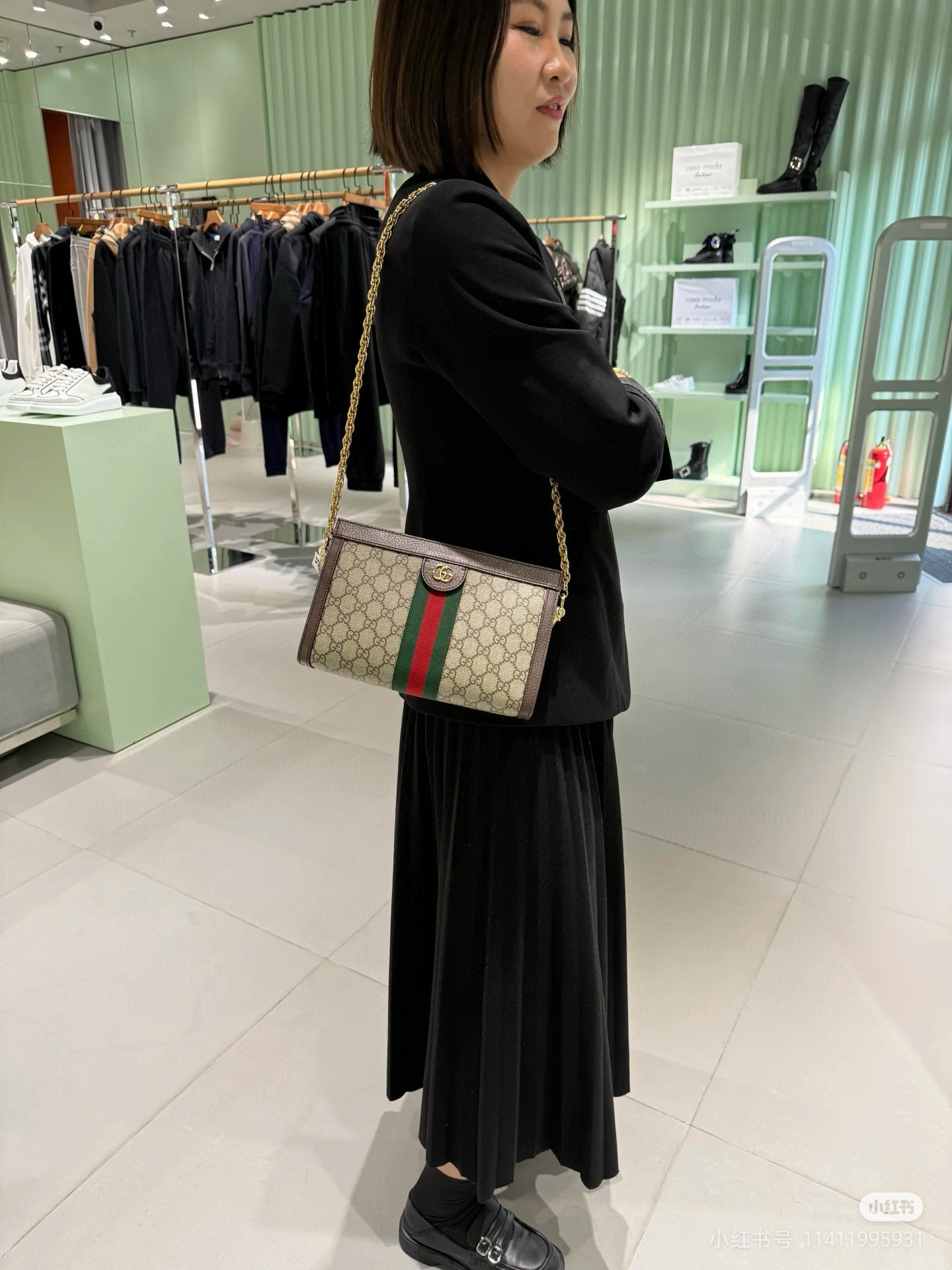 Gucci 구찌 Ophidia 오피디아 GG 중형 숄더백 5