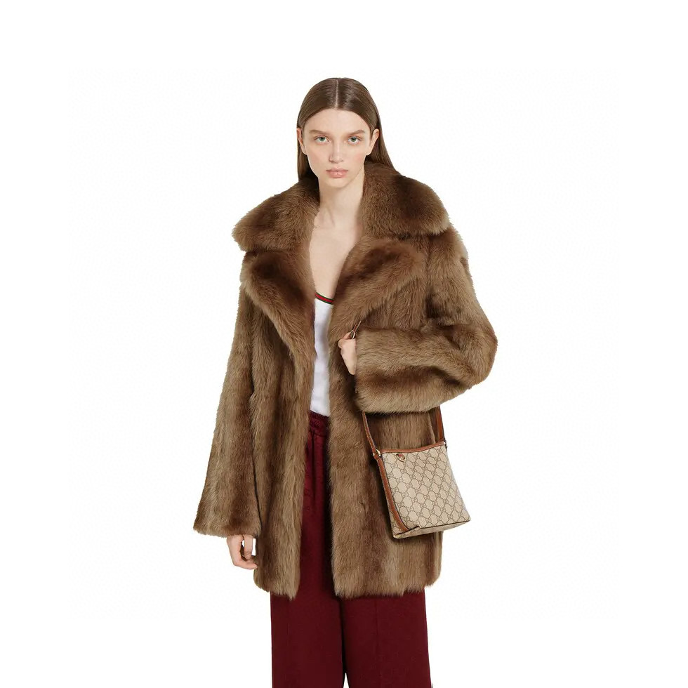 GUCCI 구찌 GG Emblem 시리즈 섬유 슬림 버킷백 2