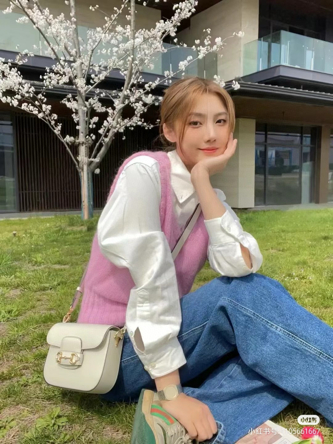 Gucci 구찌 Horsebit mini 마틀라세 GG 캔버스 숄더백 5