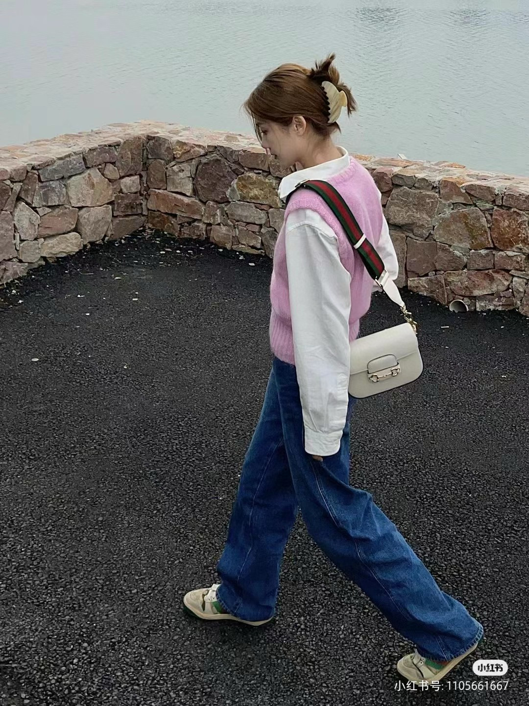 Gucci 구찌 Horsebit mini 마틀라세 GG 캔버스 숄더백 6