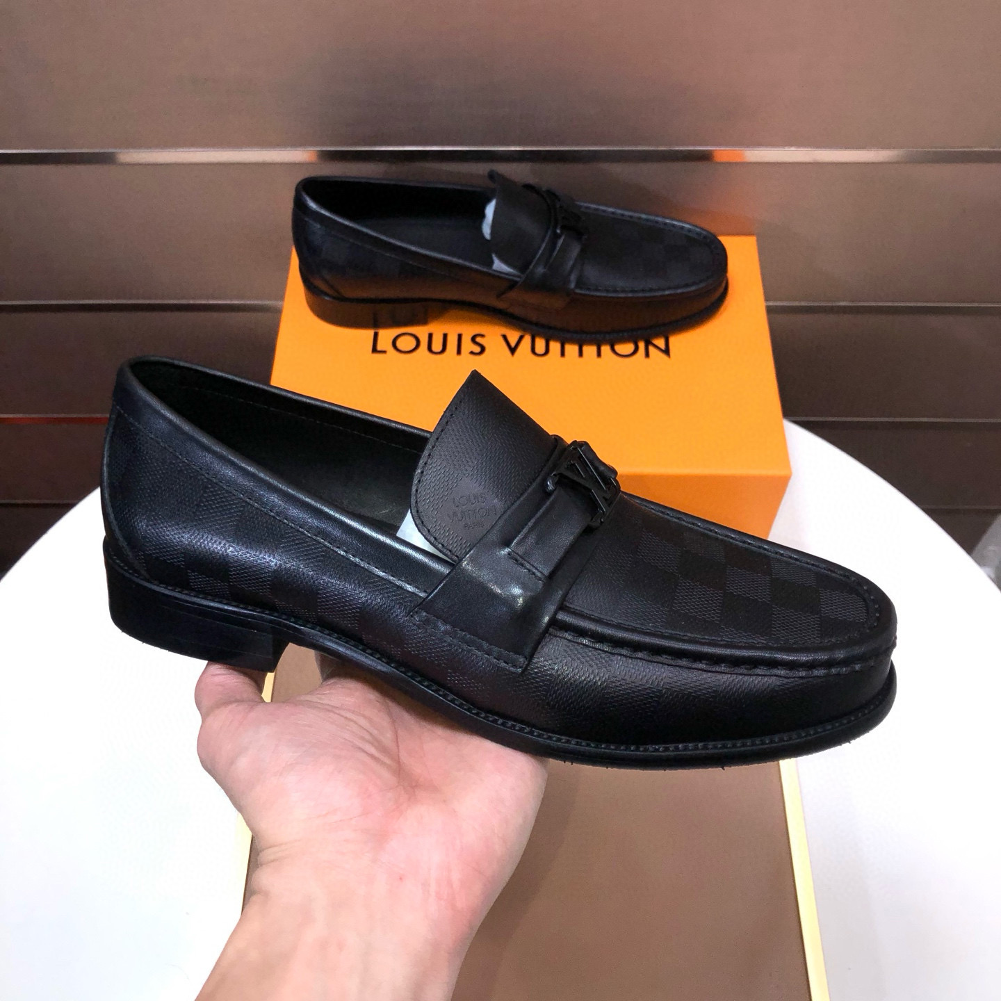 LOUIS VUITTON 루이비통 남성 소가죽 페니 로퍼 8