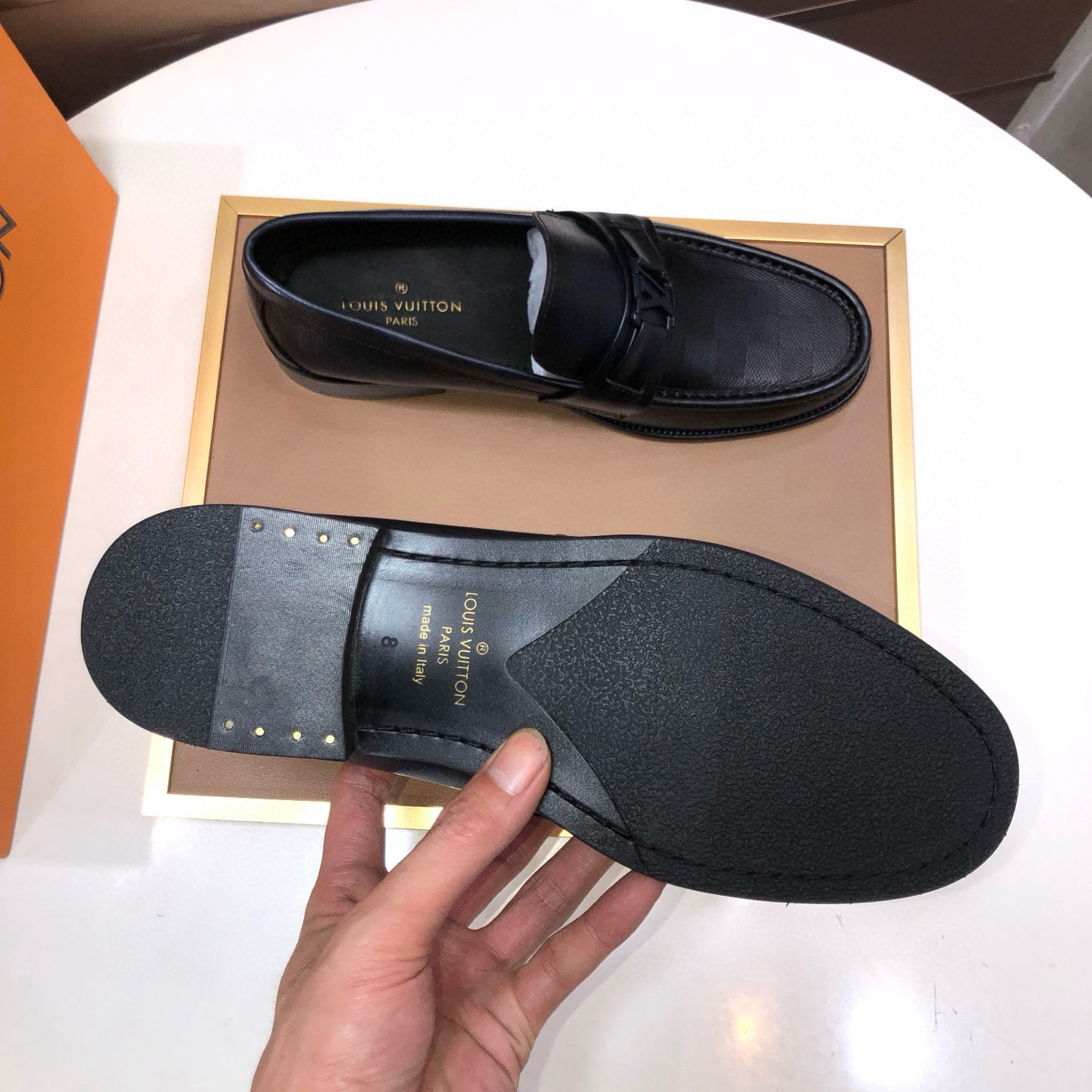 LOUIS VUITTON 루이비통 남성 소가죽 페니 로퍼 6